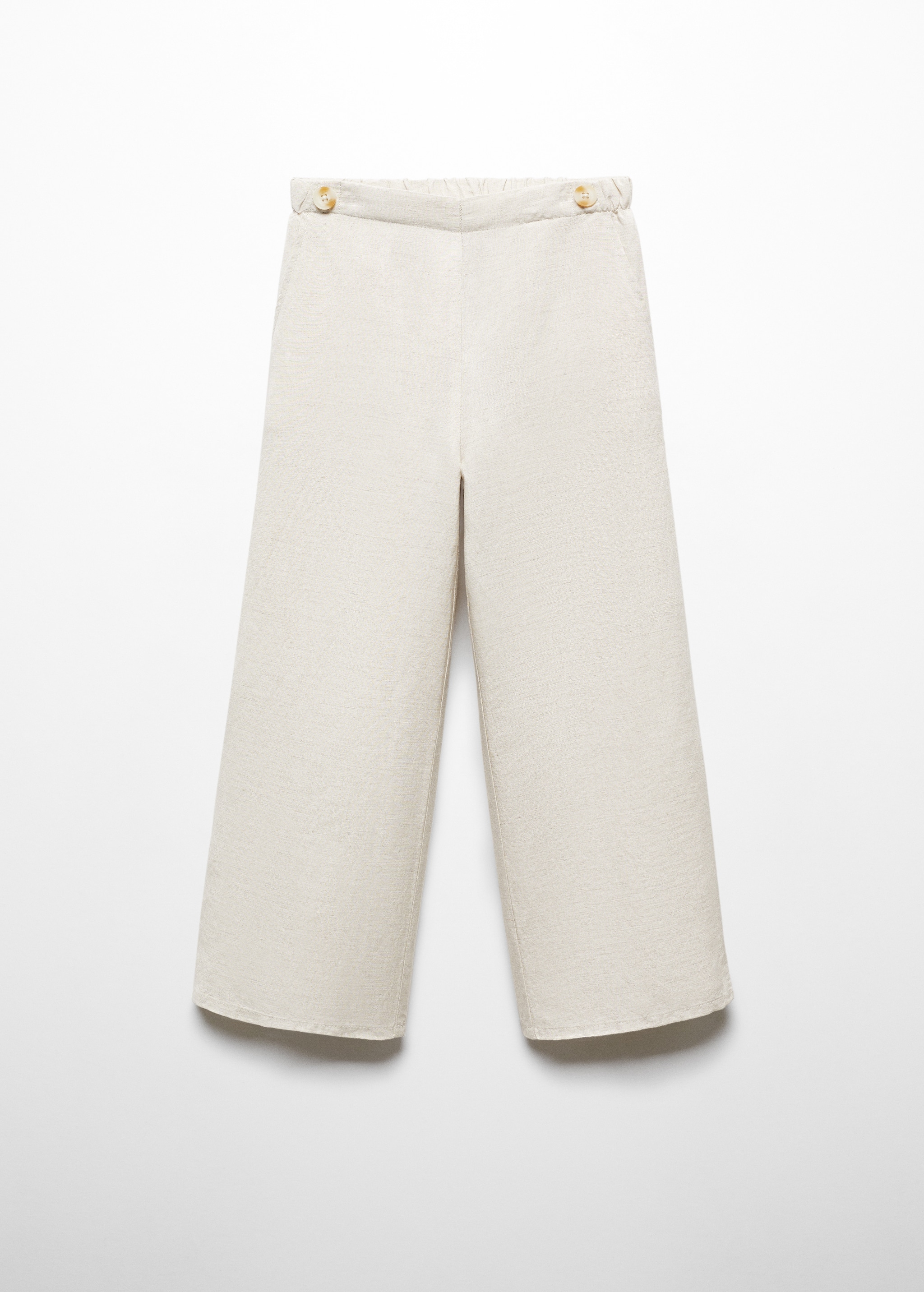 Linen trousers with buttons - Article without model