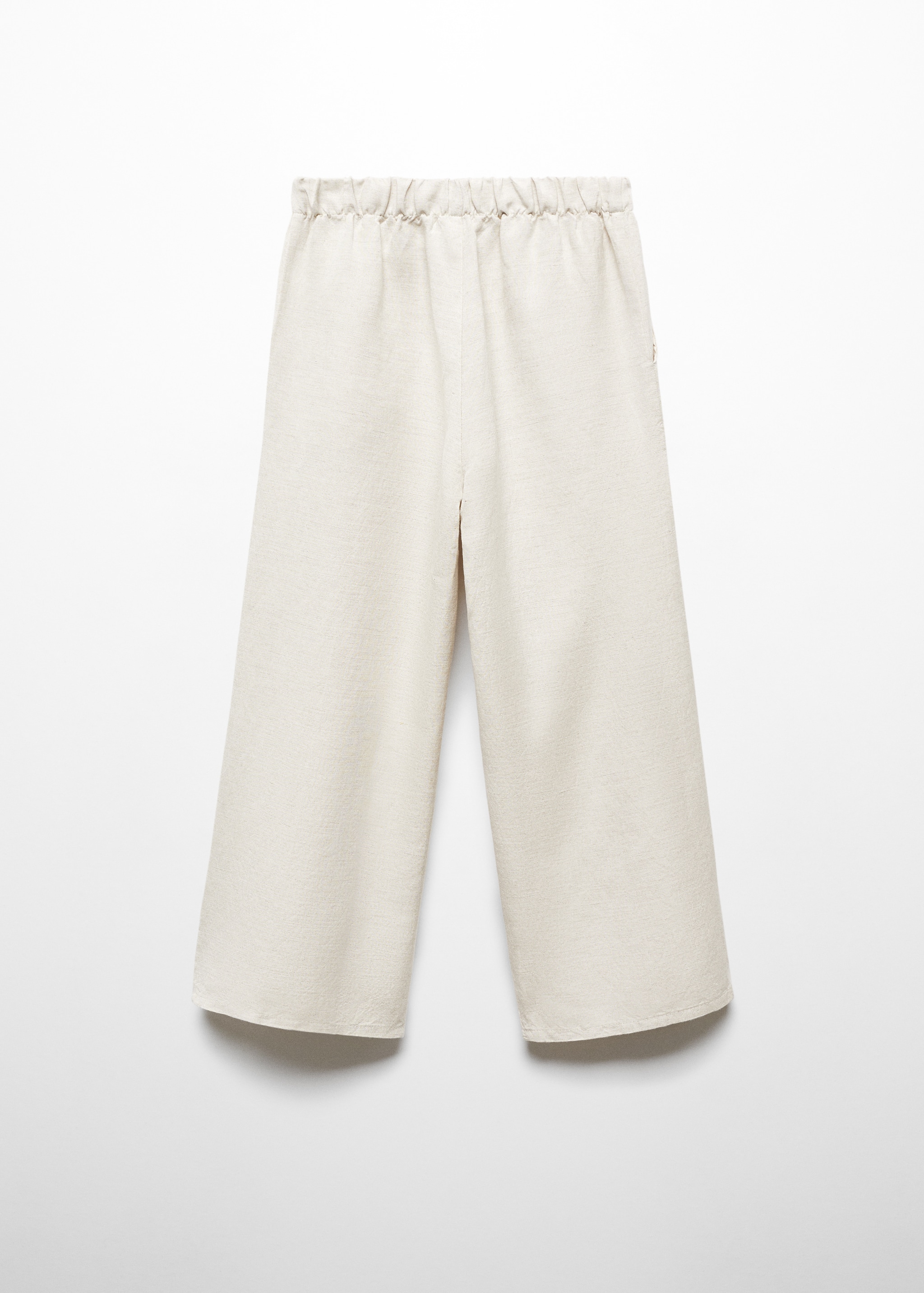 Linen trousers with buttons - Reverse of the article