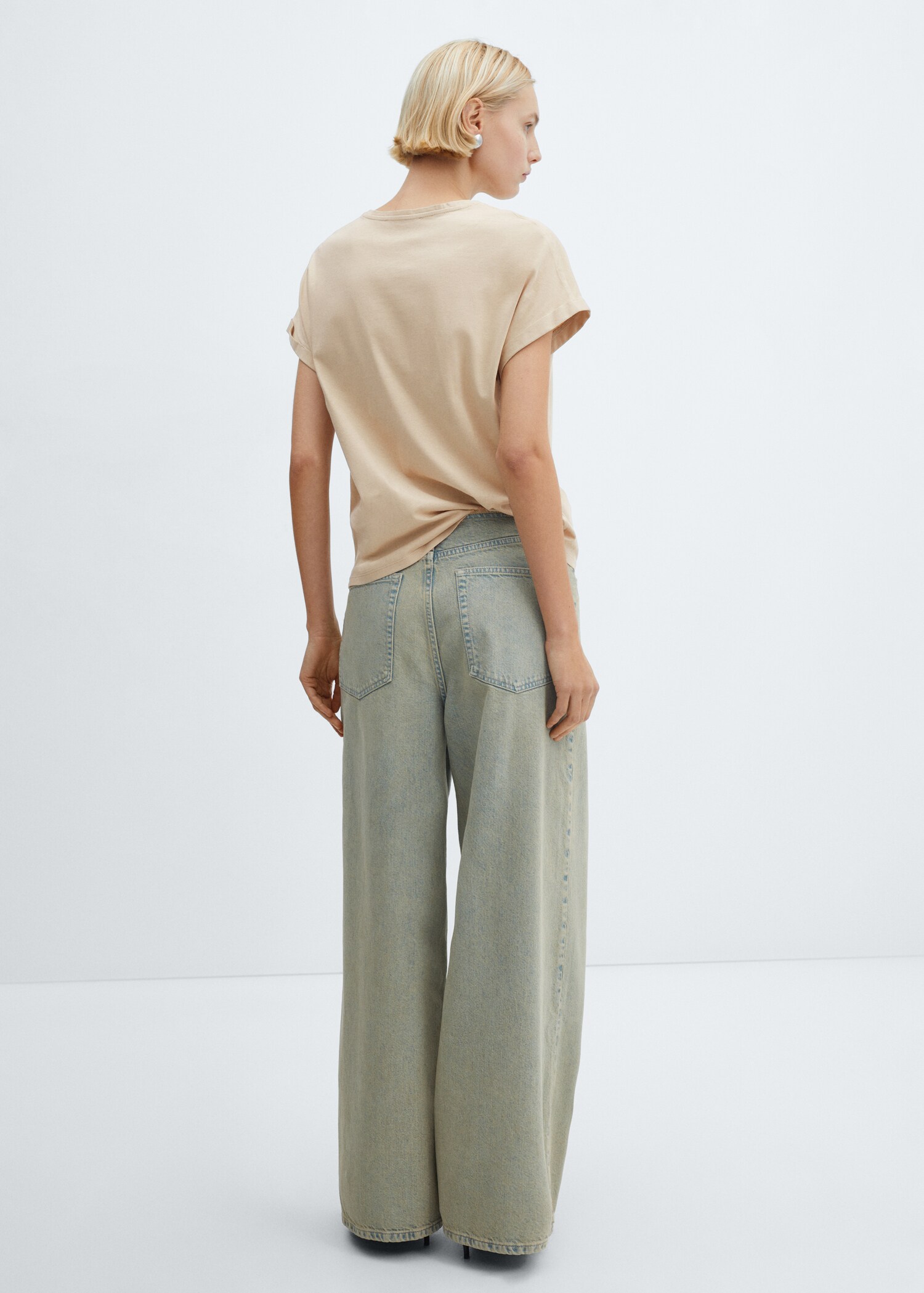 Printed cotton-blend t-shirt - Reverse of the article