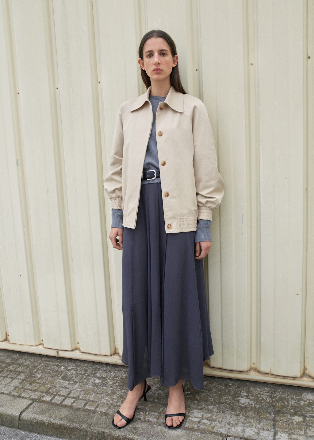 Bomber jacket with shirt collar - Women | MANGO Japan Bomber jacket with shirt collar - Women | MANGO Japan