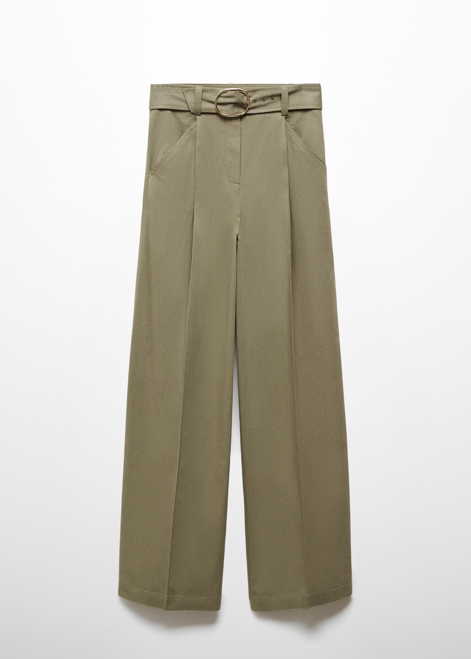 Wideleg trousers with belt - Article without model