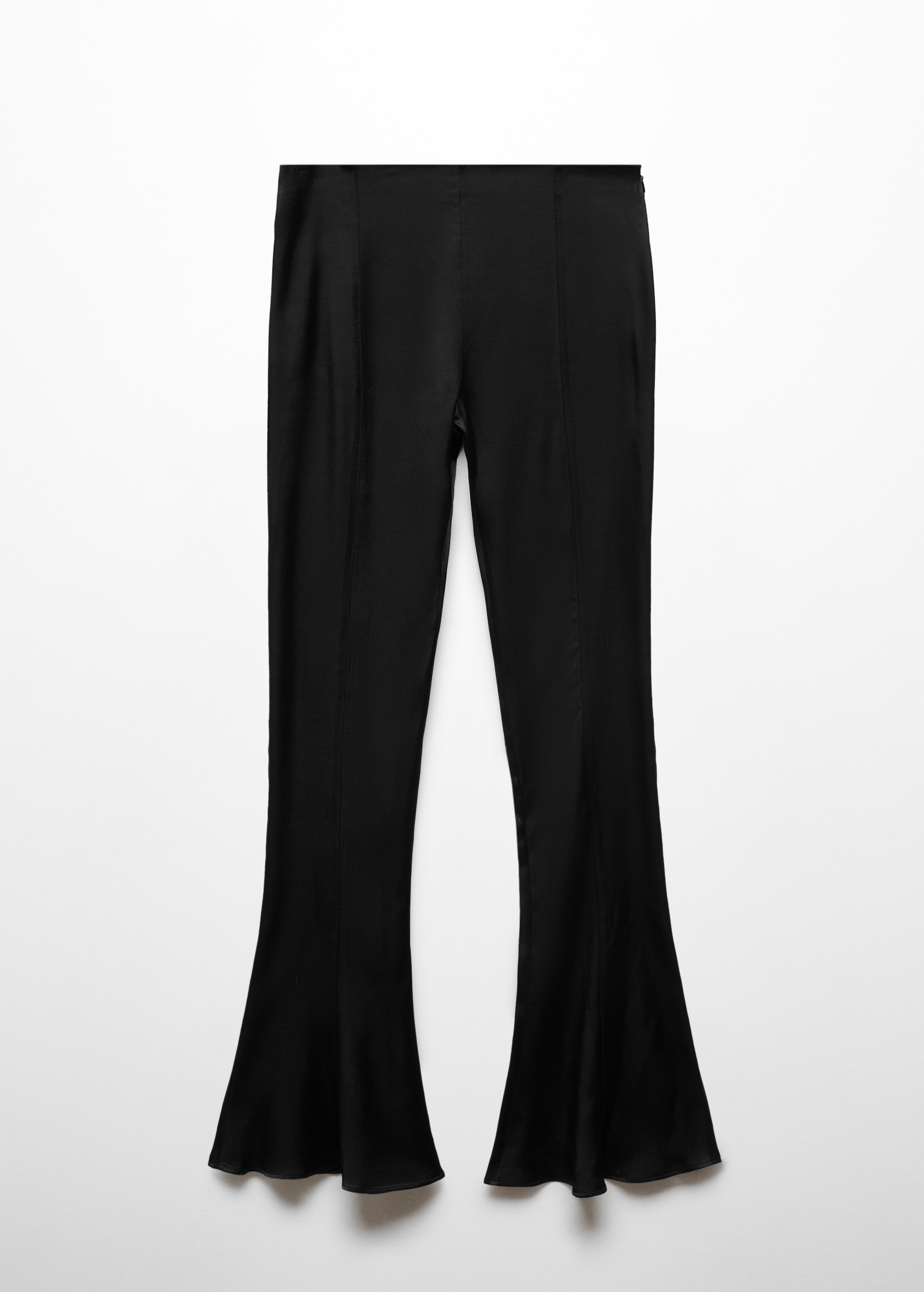 Flared satin trousers - Article without model