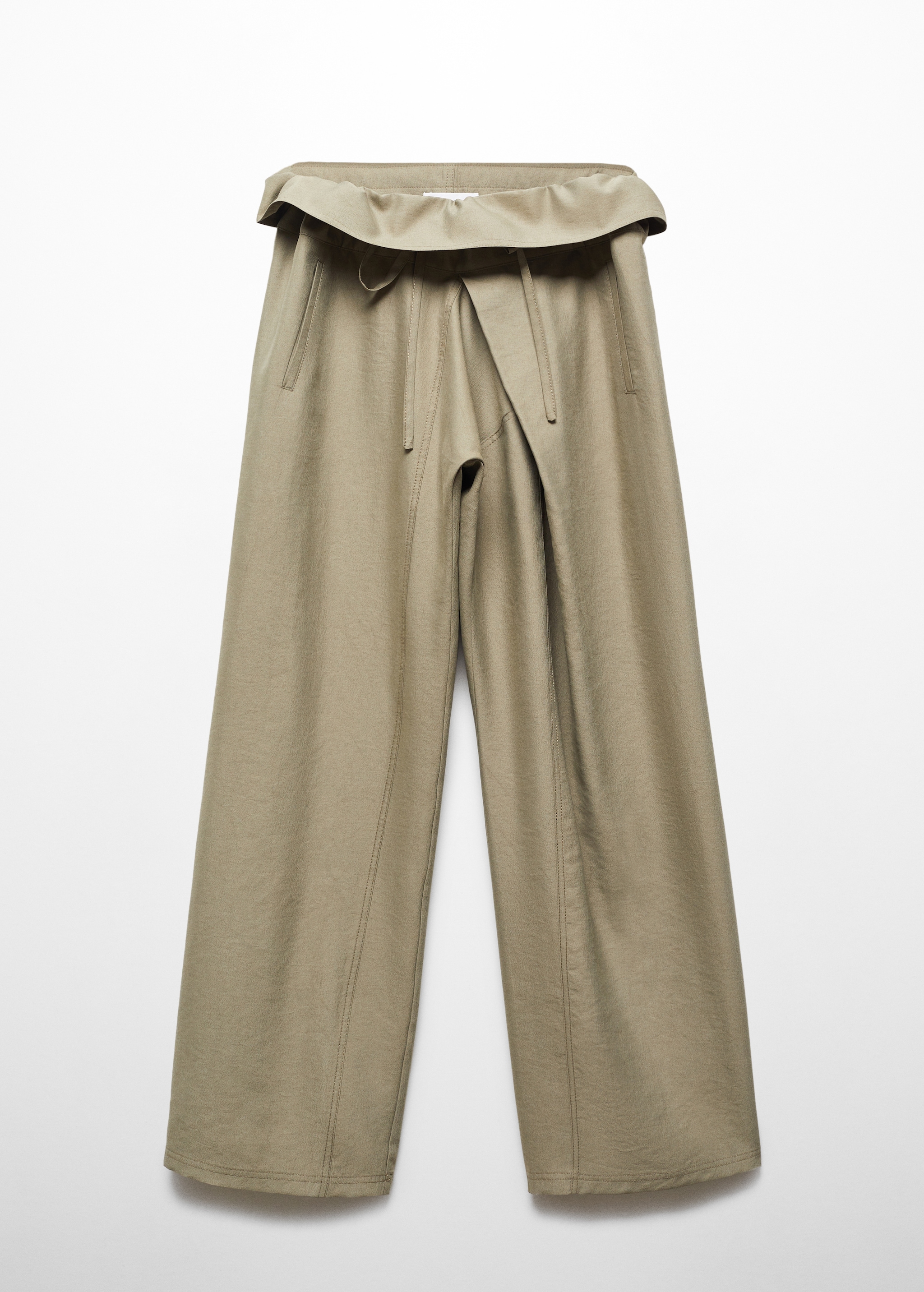 Spodnie wideleg z wywijanym pasem - Artykuł bez modela/modelki