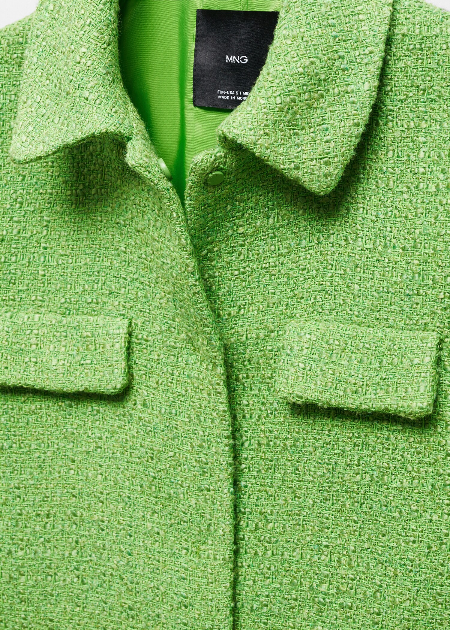 Veste crop tweed poches - Détail de l'article 8