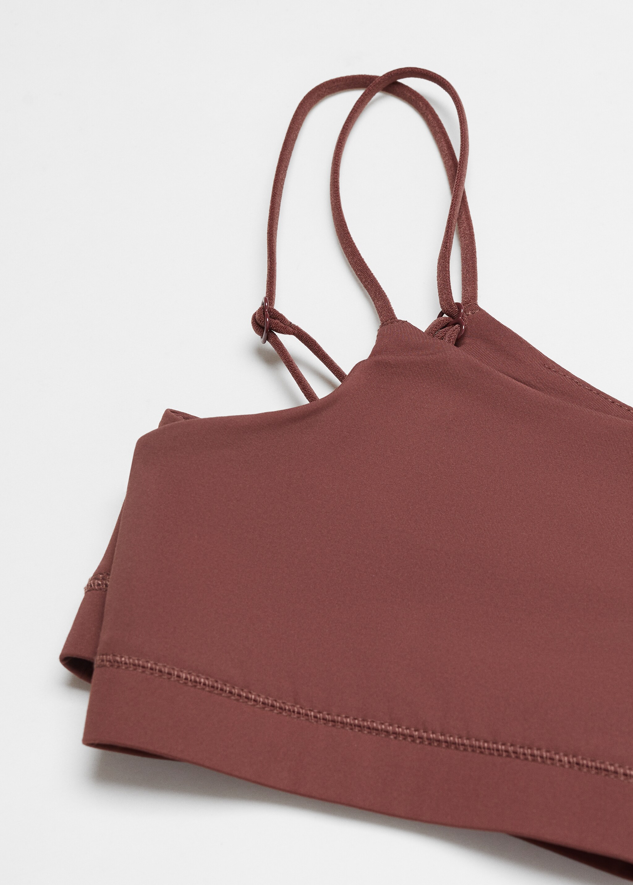 Cropped top with thin straps - Details of the article 8