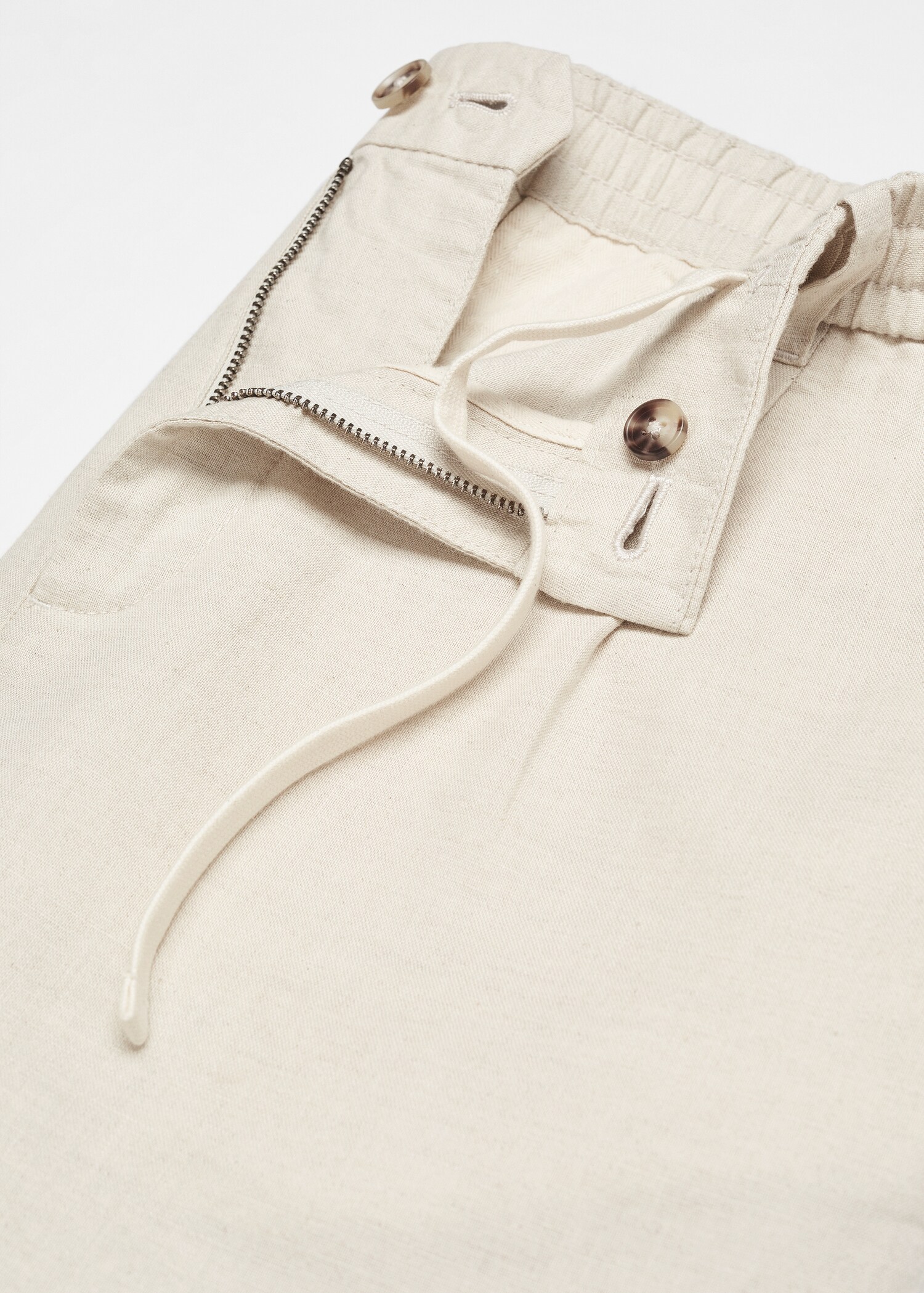 Slim-fit trousers with drawstring  - Details of the article 8