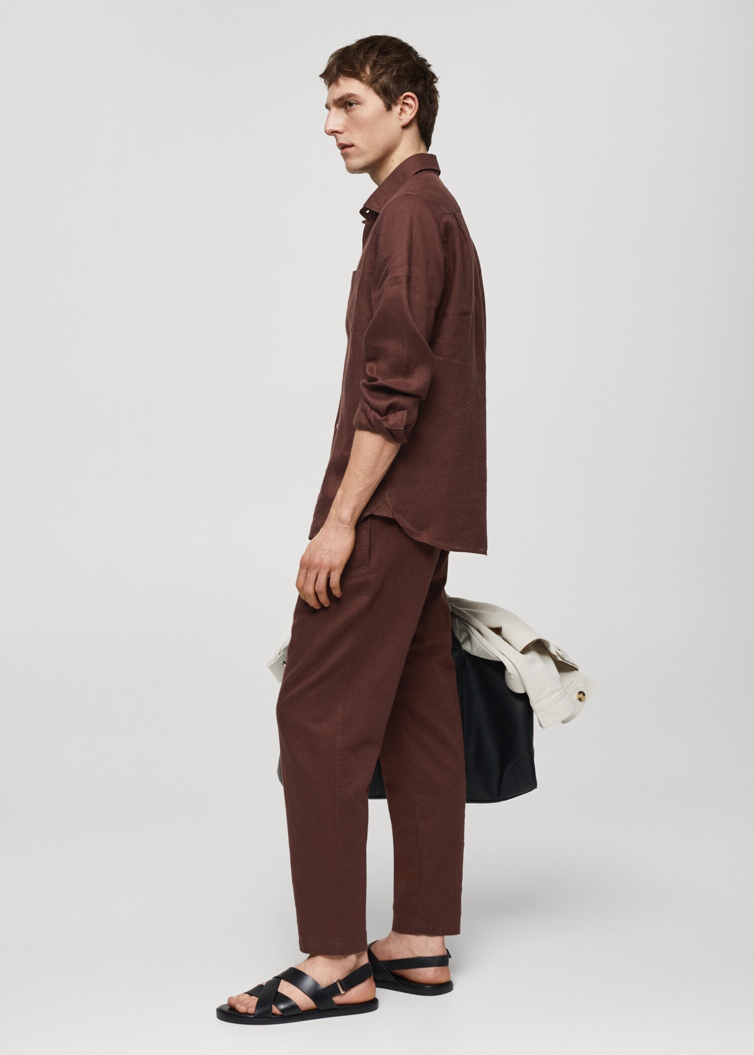 Pantalon slim fit lin cordon - Détail de l'article 2