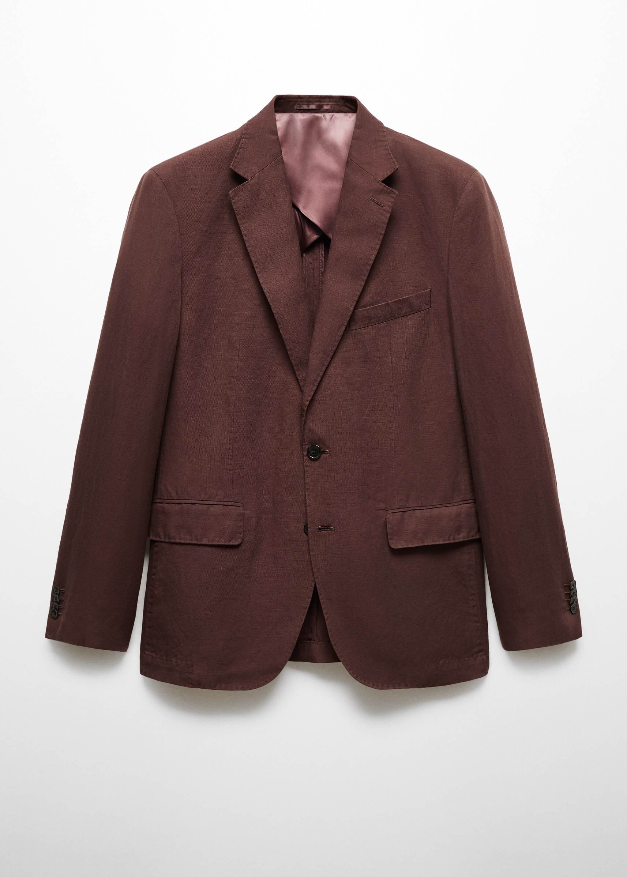 Slim fit linen suit blazer - Article without model