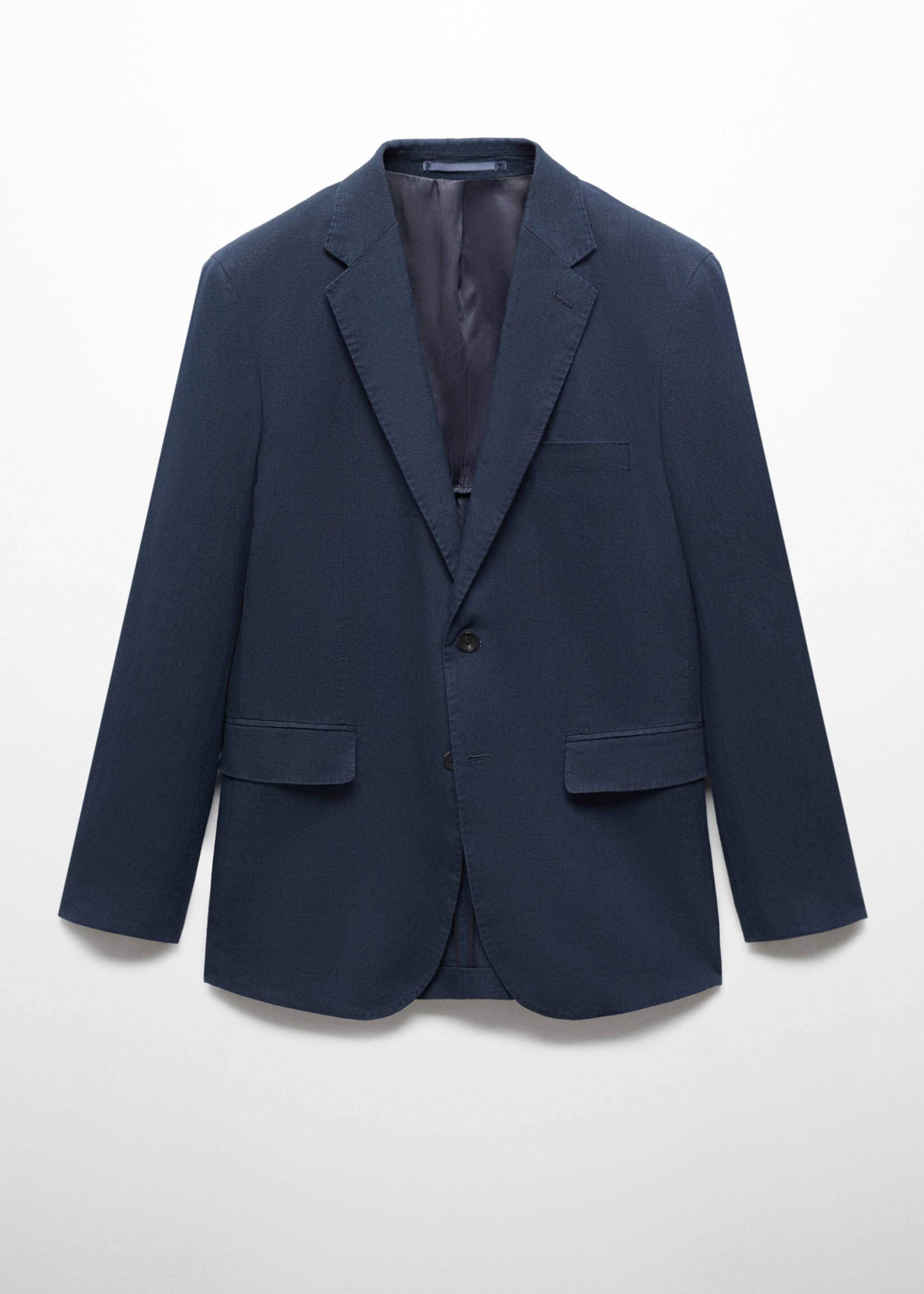 Костюмный пиджак slim fit 100% лен - Изделие без модели
