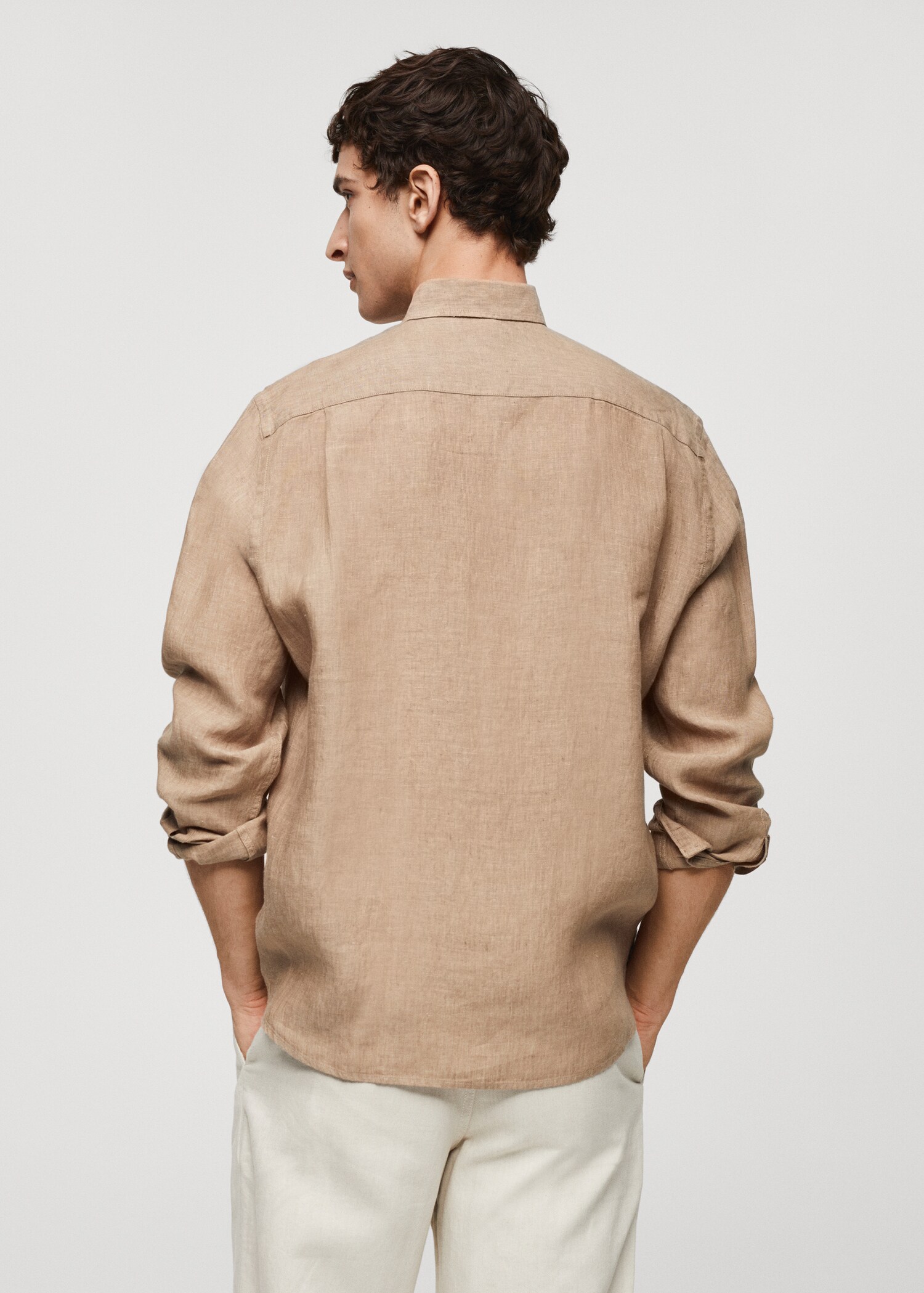 Chemise classic-fit 100 % lin - Verso de l’article