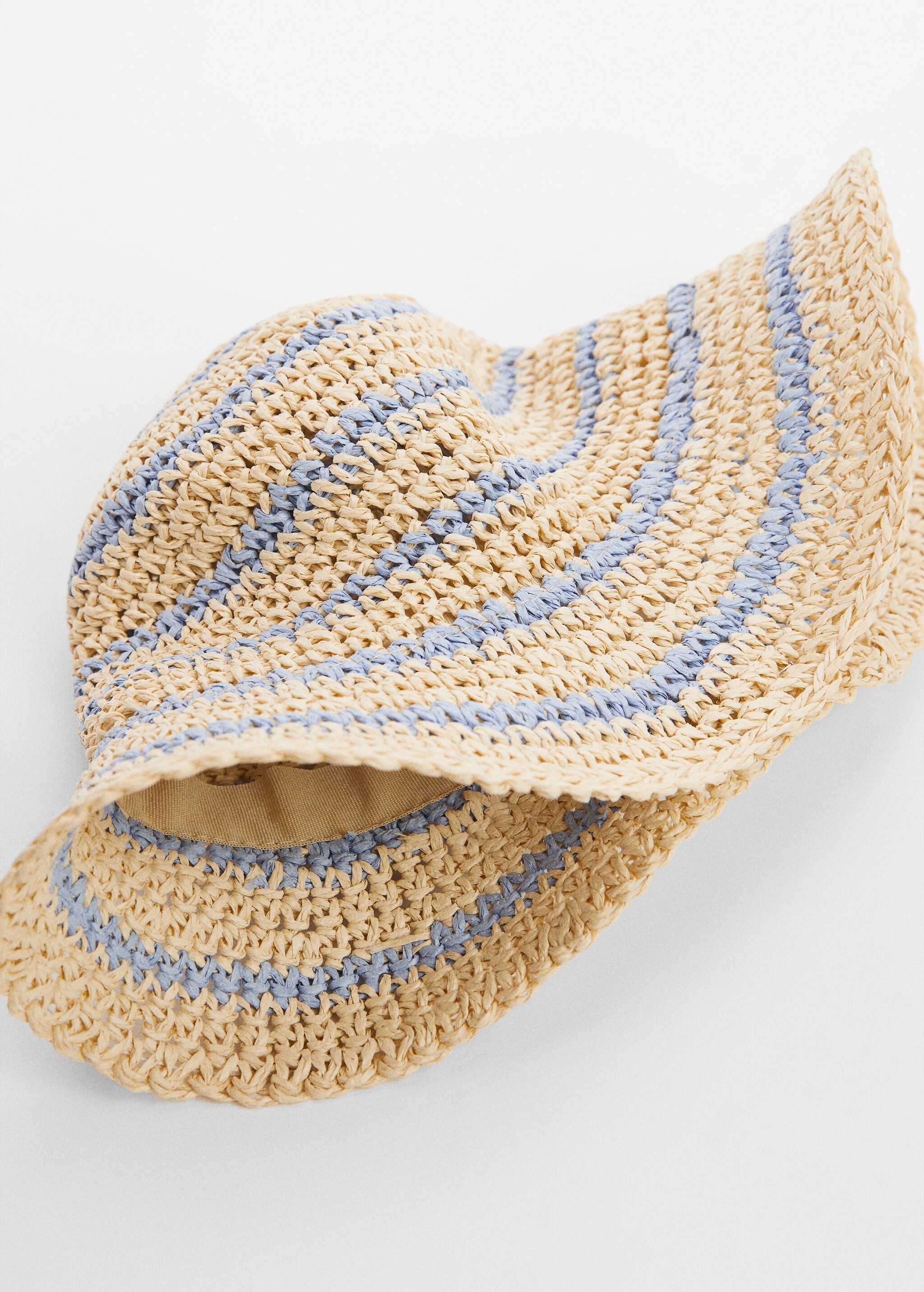 Bicolour straw hat - Details of the article 2