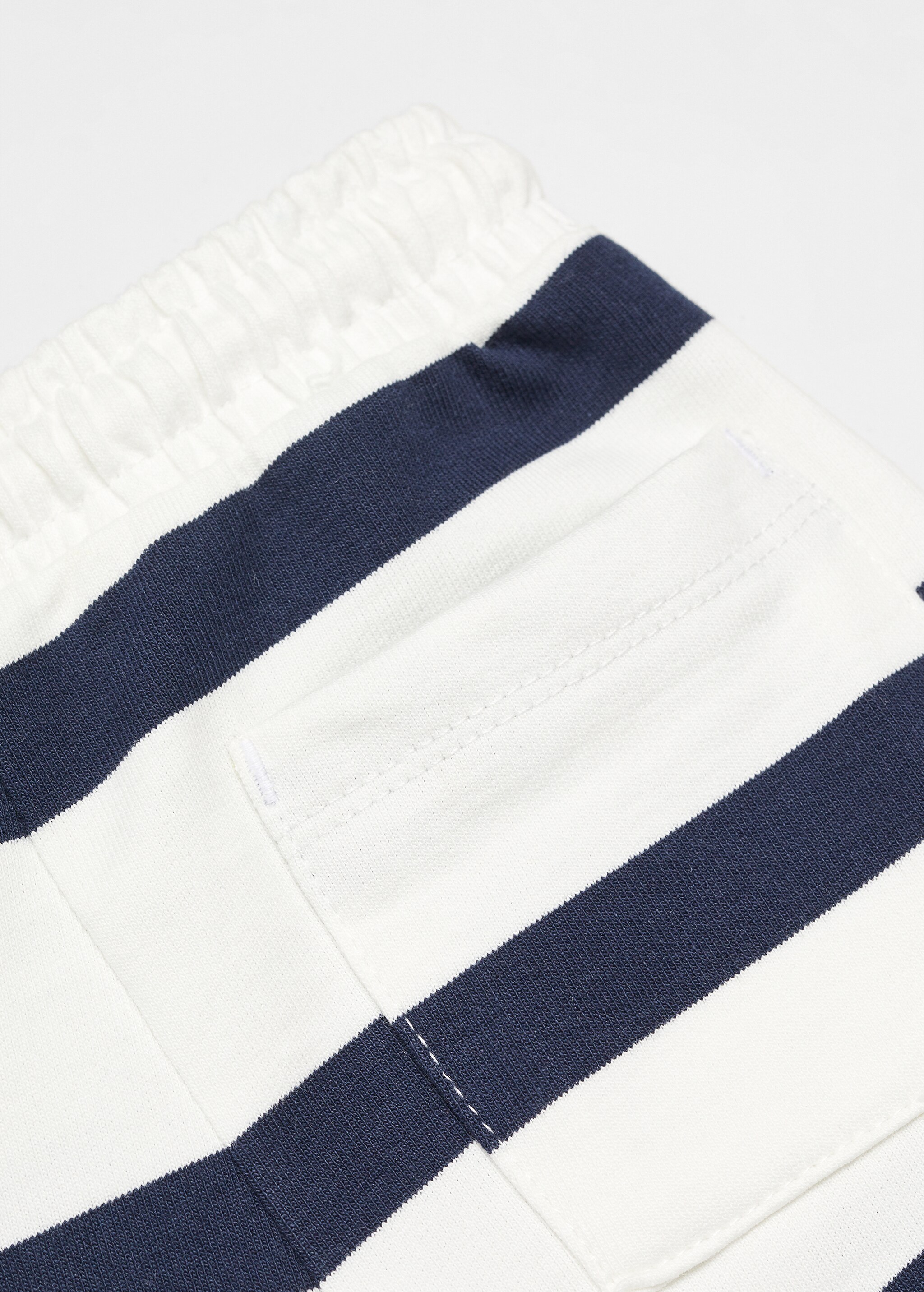 Striped cotton Bermuda shorts - Details of the article 0