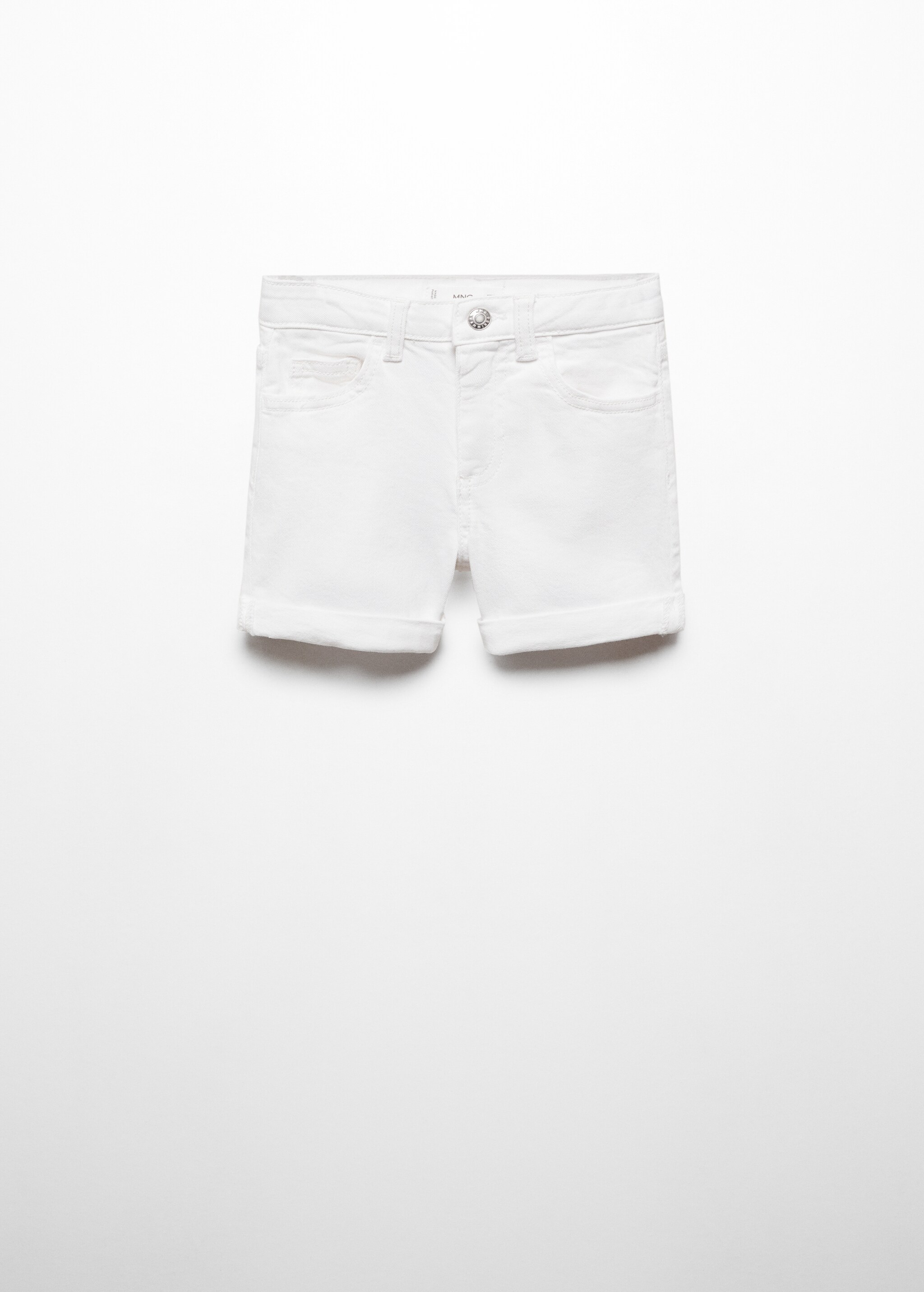 Rolled-up hem denim shorts - Article without model