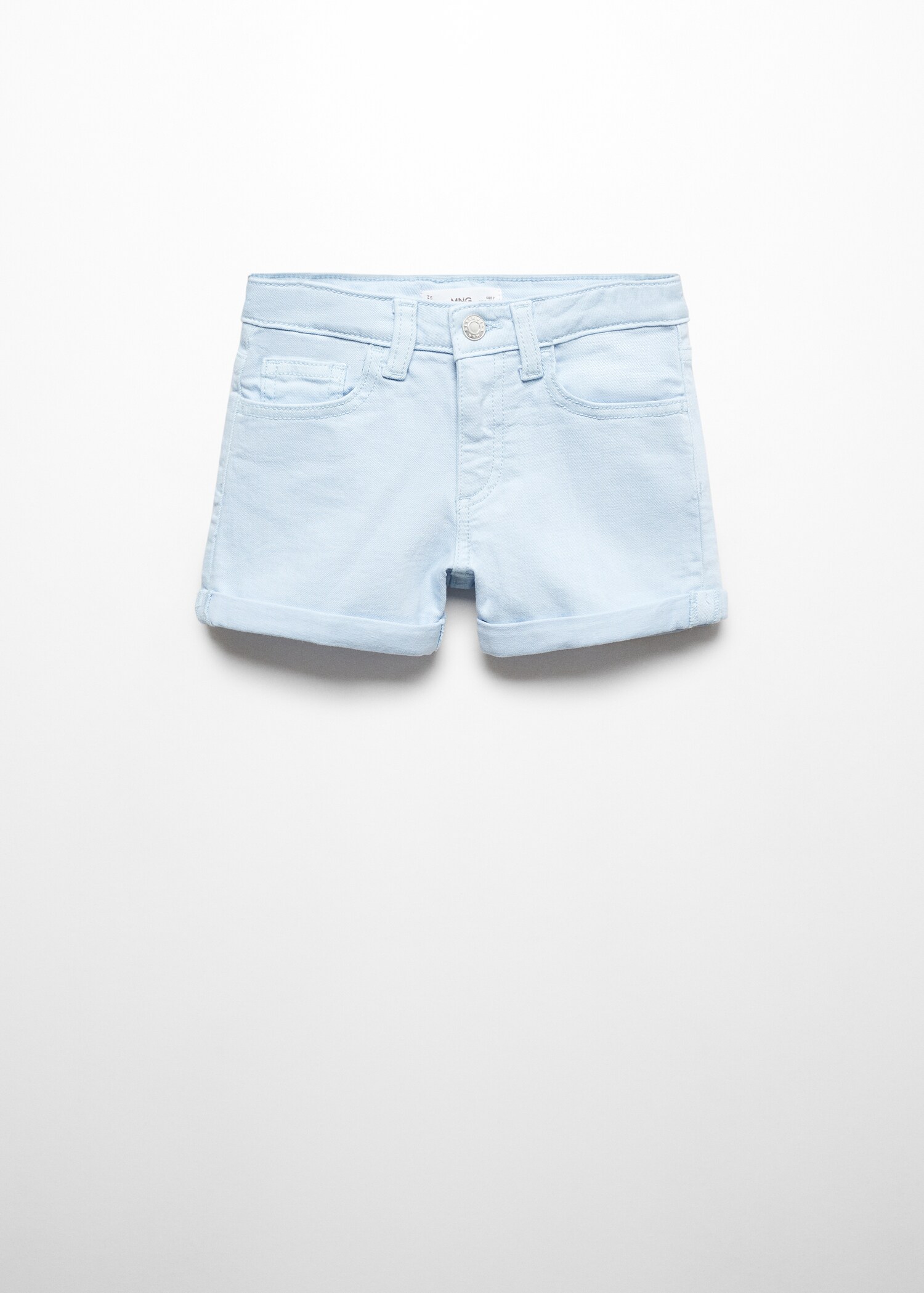 Rolled-up hem denim shorts - Article without model