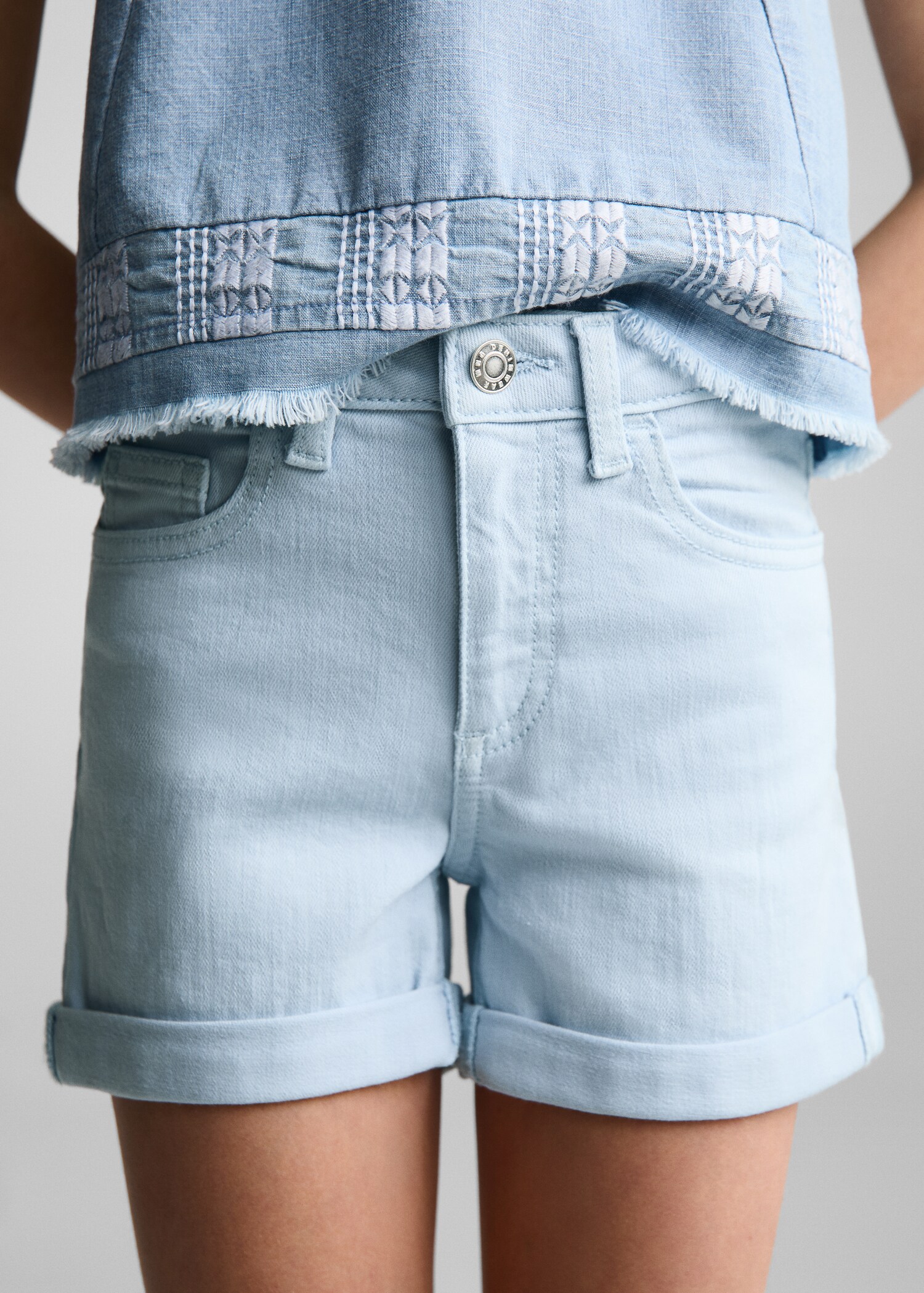 Shorts denim vora girada - Detall de l'article 6