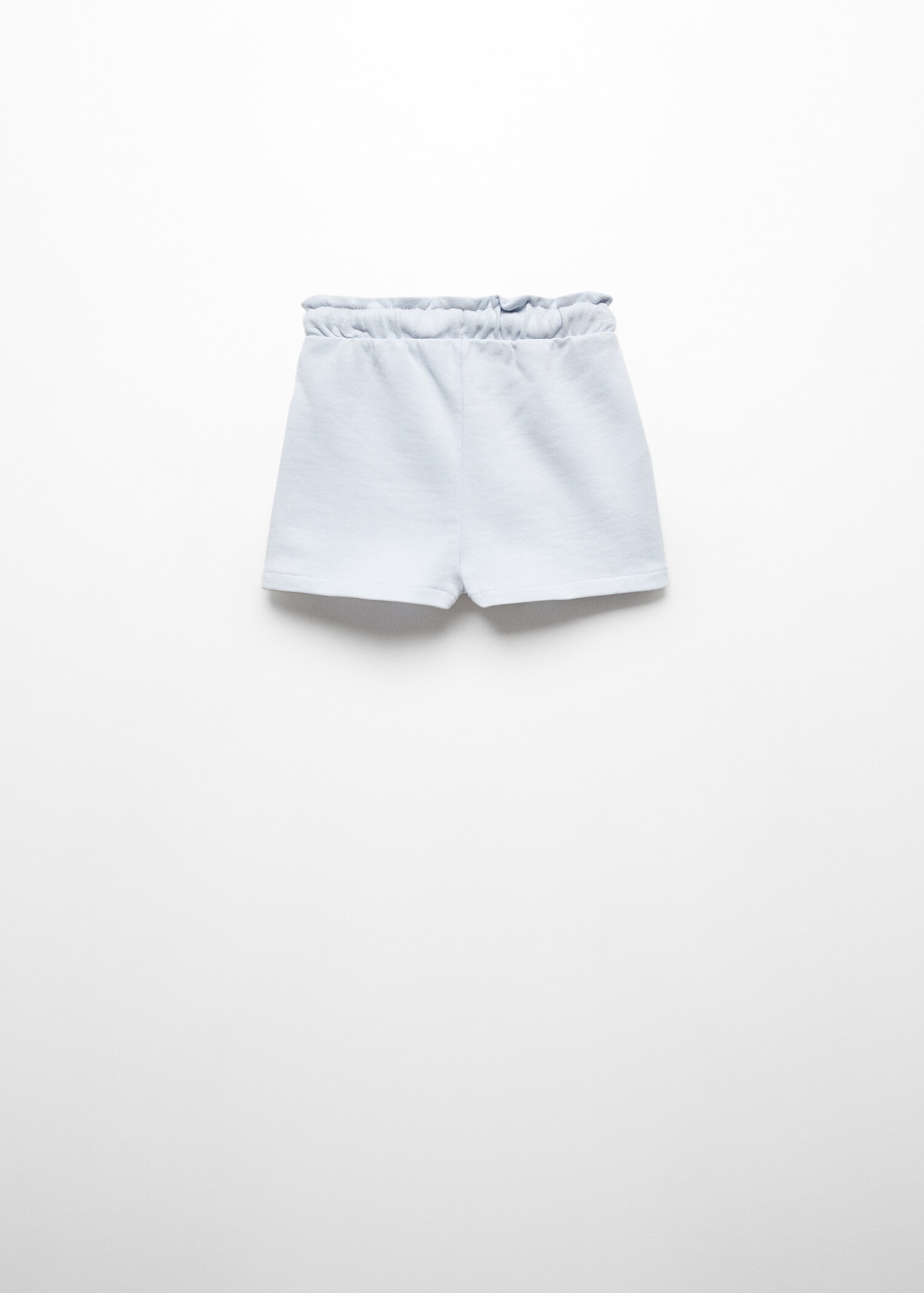 Cotton drawstring waist shorts - Reverse of the article