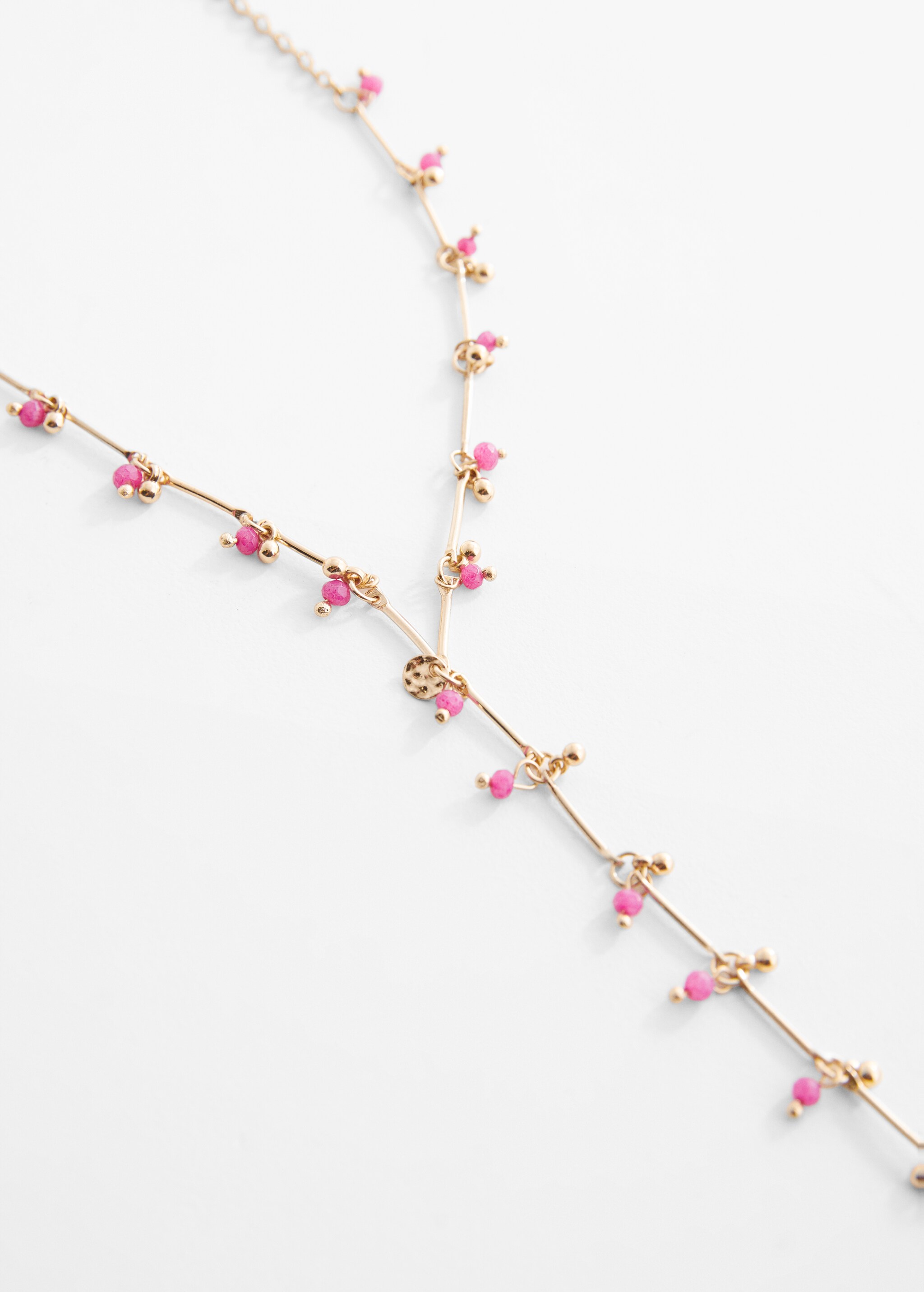 Crystal bead necklace - Medium plane
