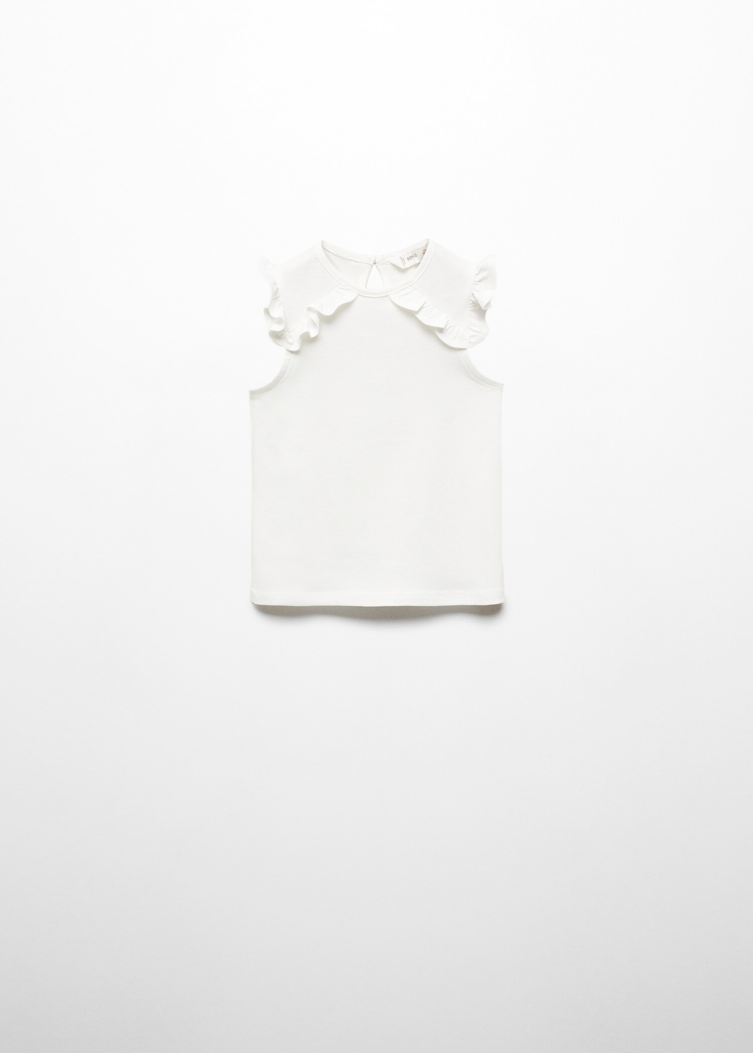 Frills cotton t-shirt - Article without model