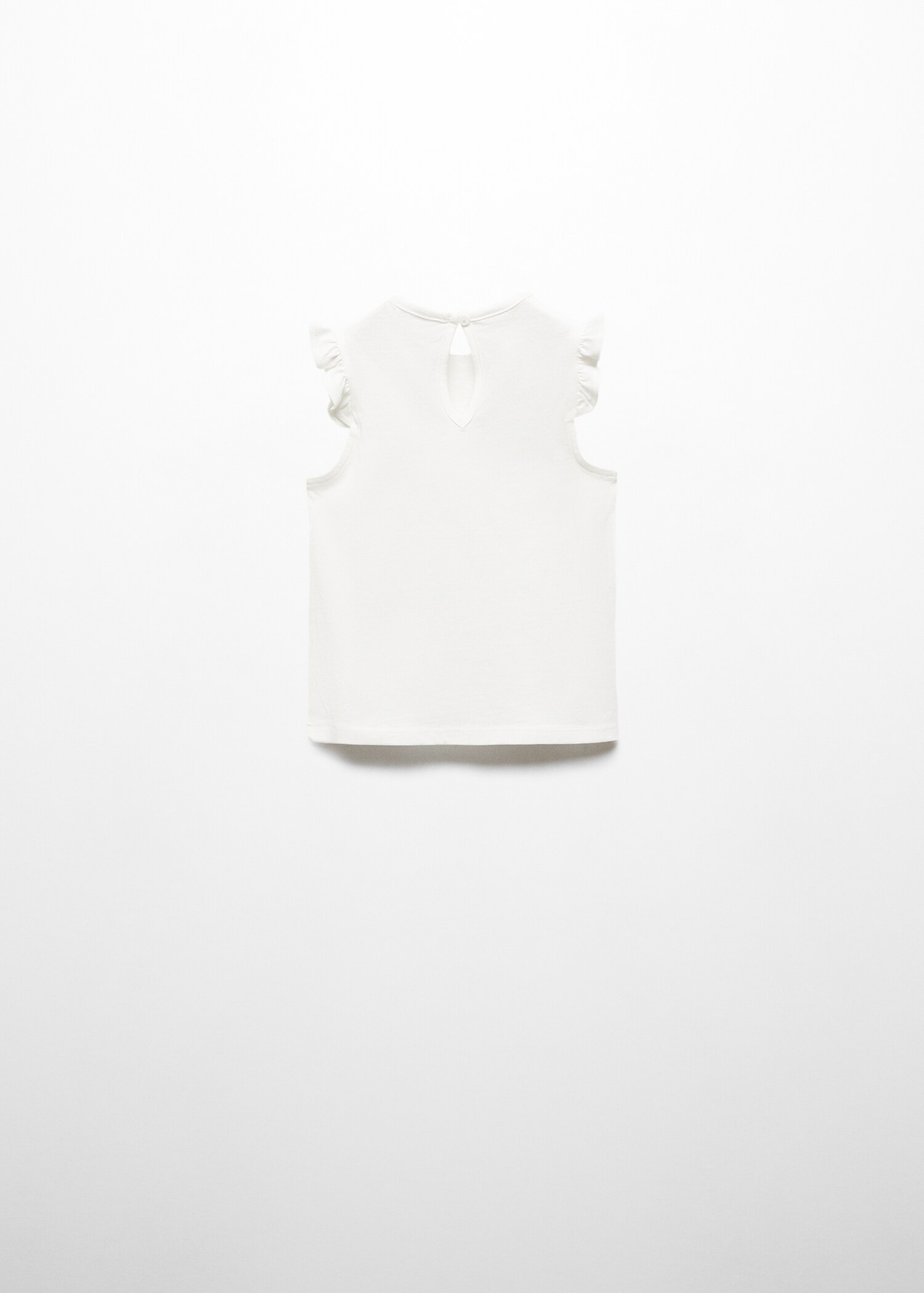 T-shirt en coton à volants - Verso de l’article