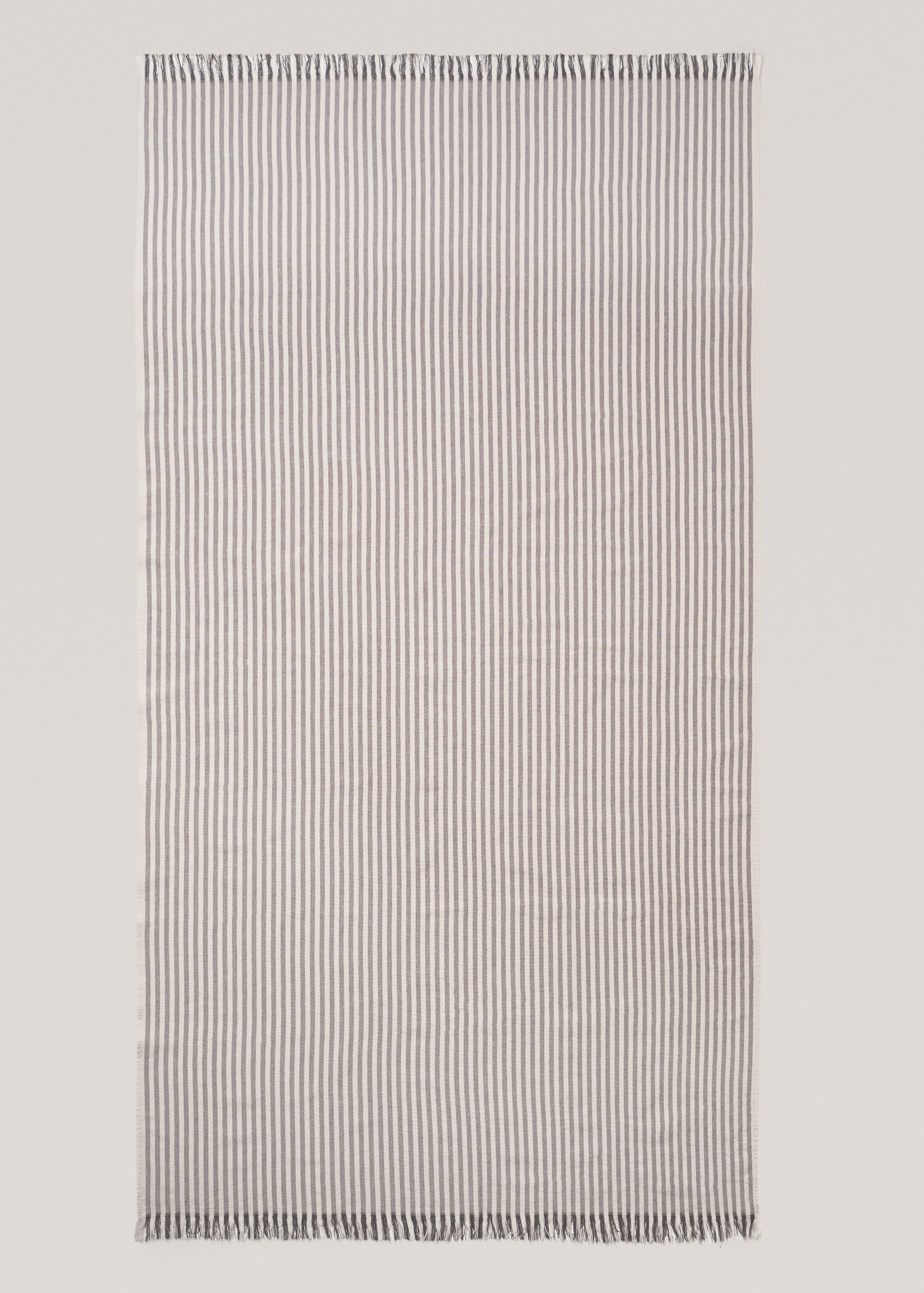 Serviette paréo plage imprimée rayures 150x180 cm - Article sans modèle