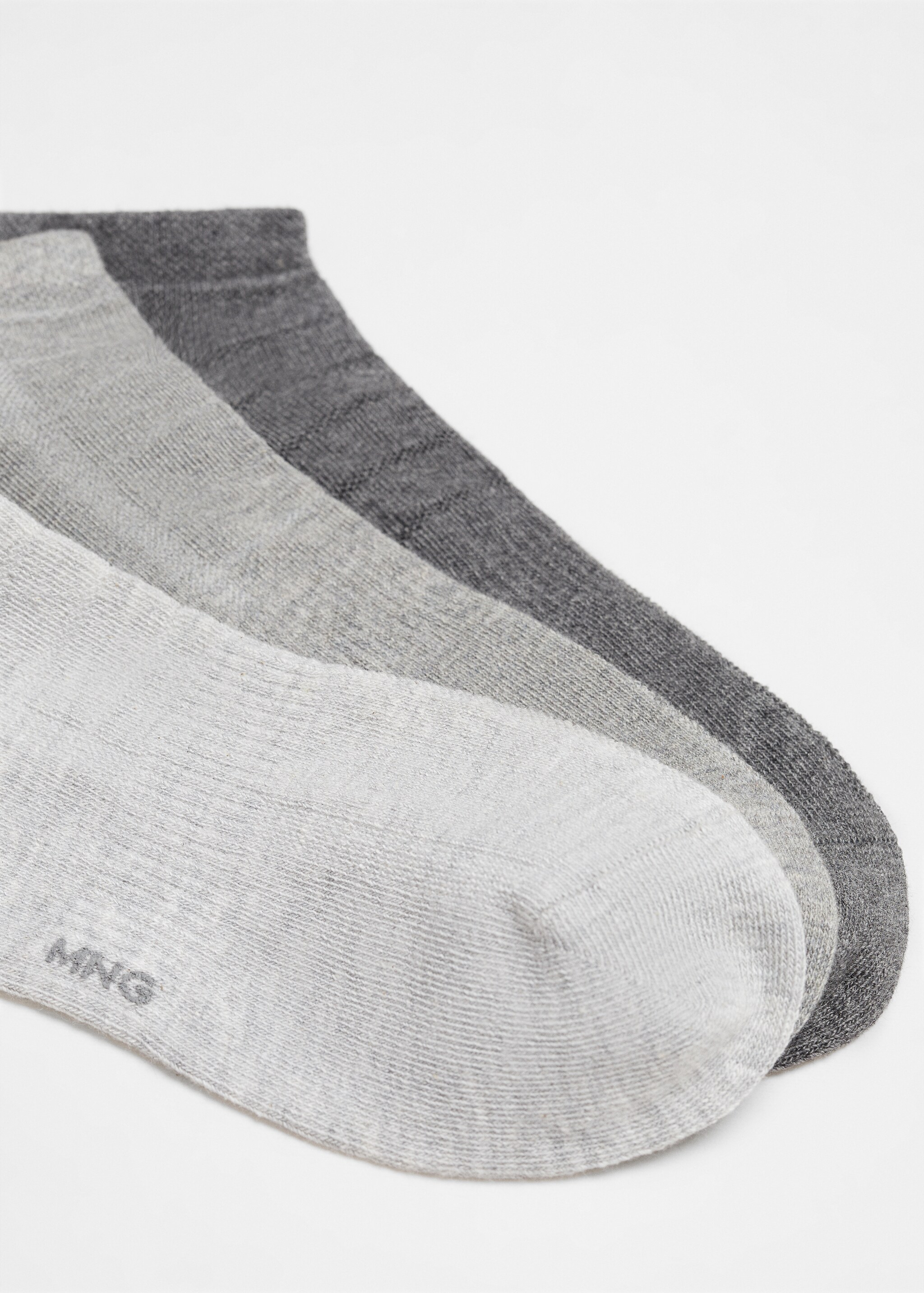 Pack of 3 plain cotton socks - Details of the article 8