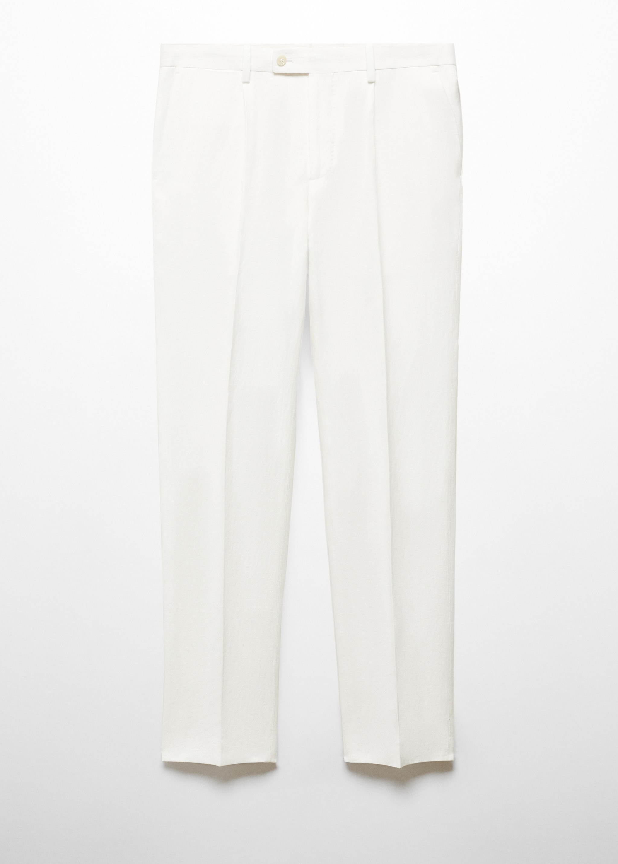 Pantalon costume slim-fit coton lin - Article sans modèle
