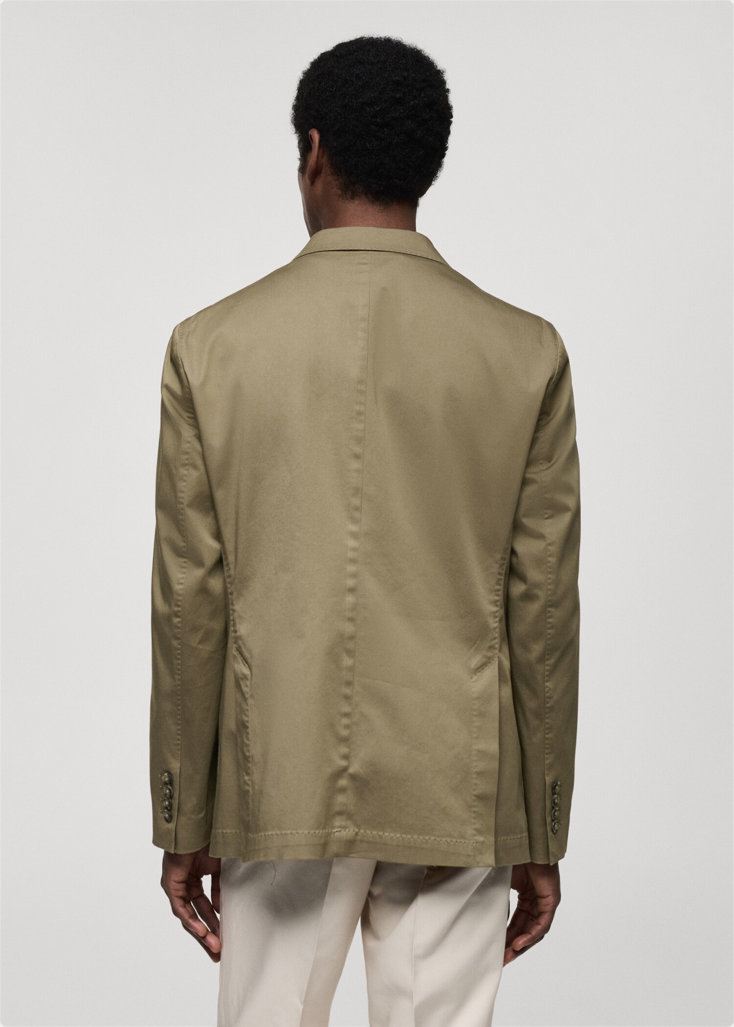 Veste slim fit coton - Verso de l’article