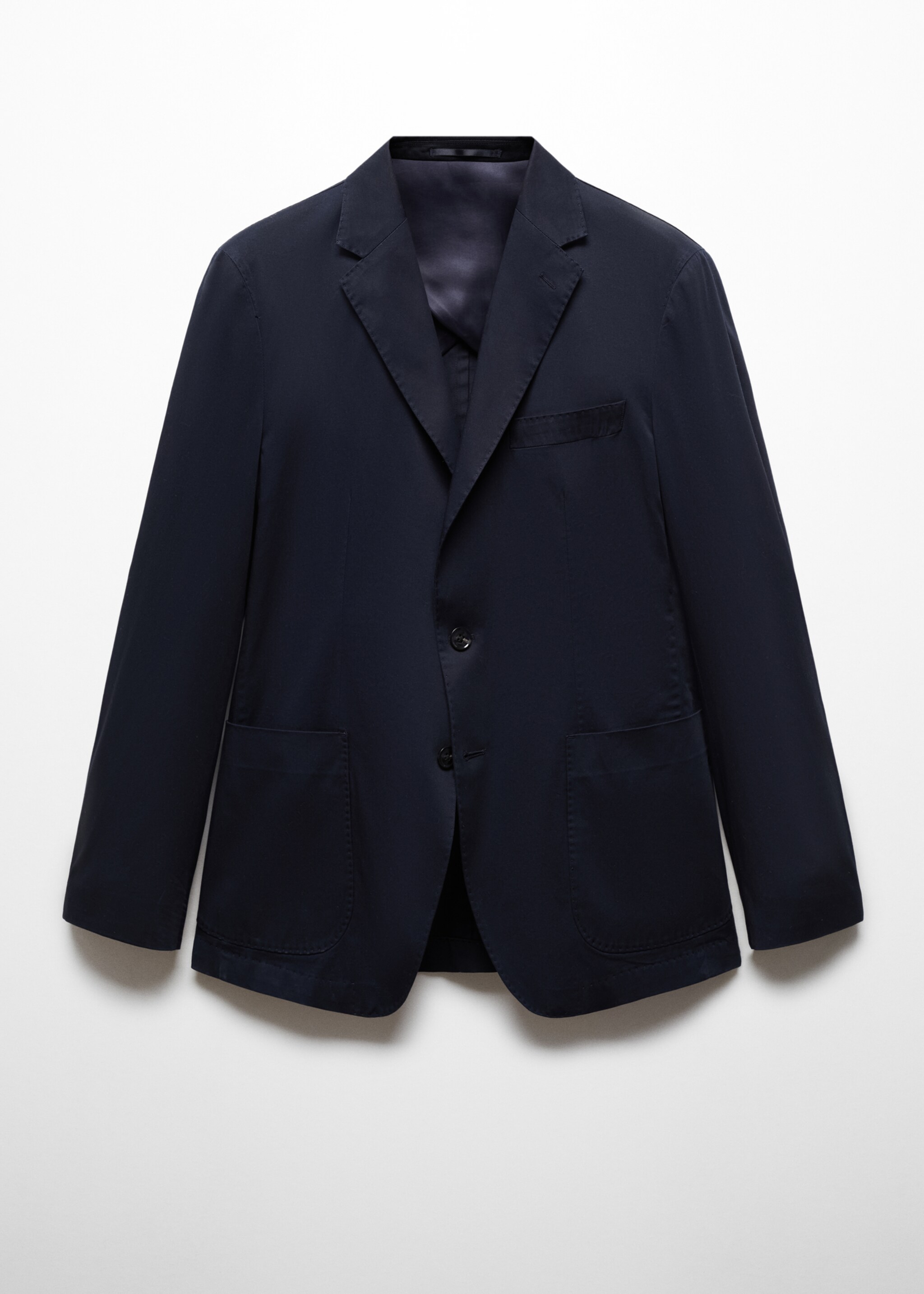 Хлопковый пиджак slim fit - Изделие без модели