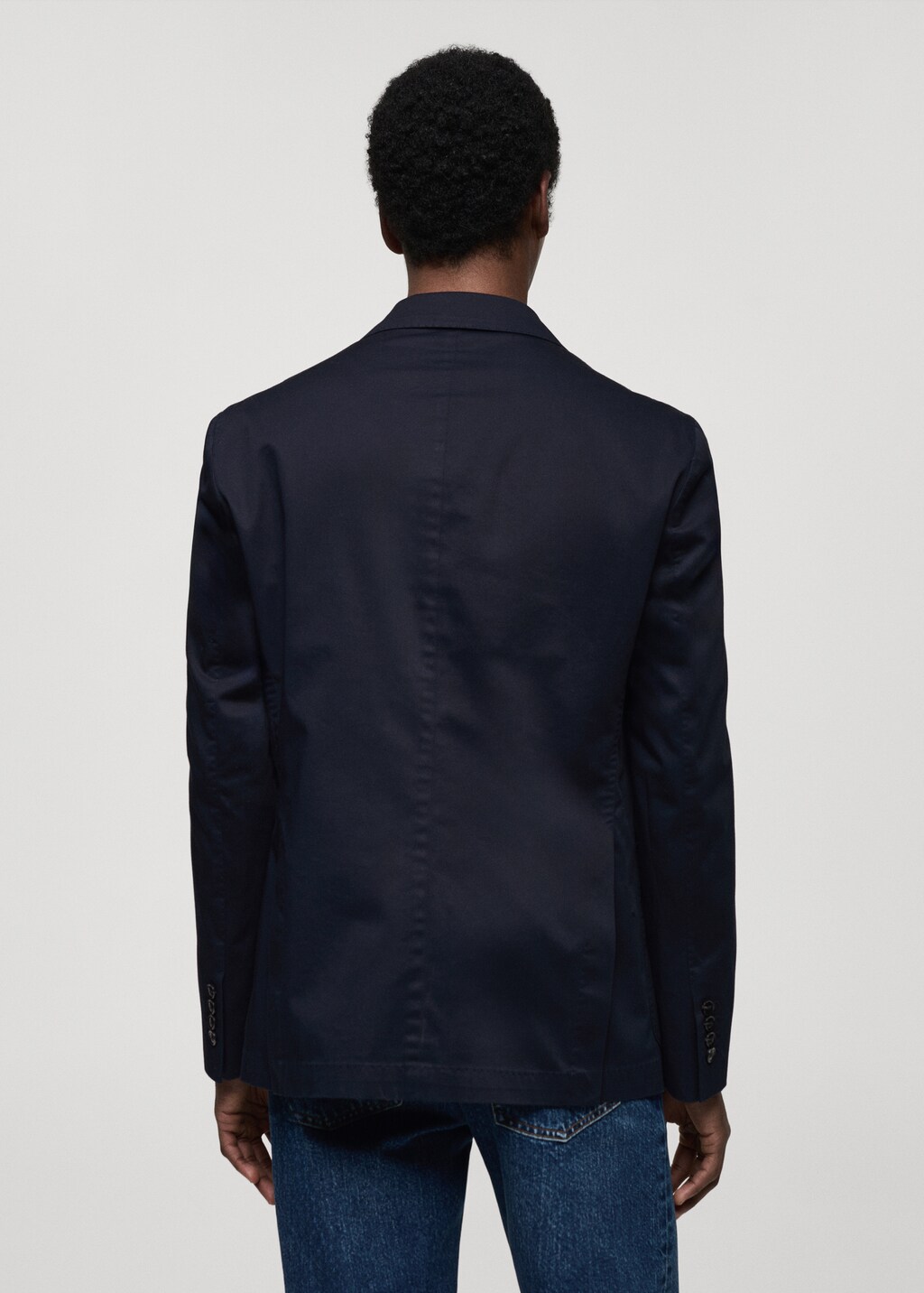 Slim fit cotton blazer - Men | MANGO South Korea
