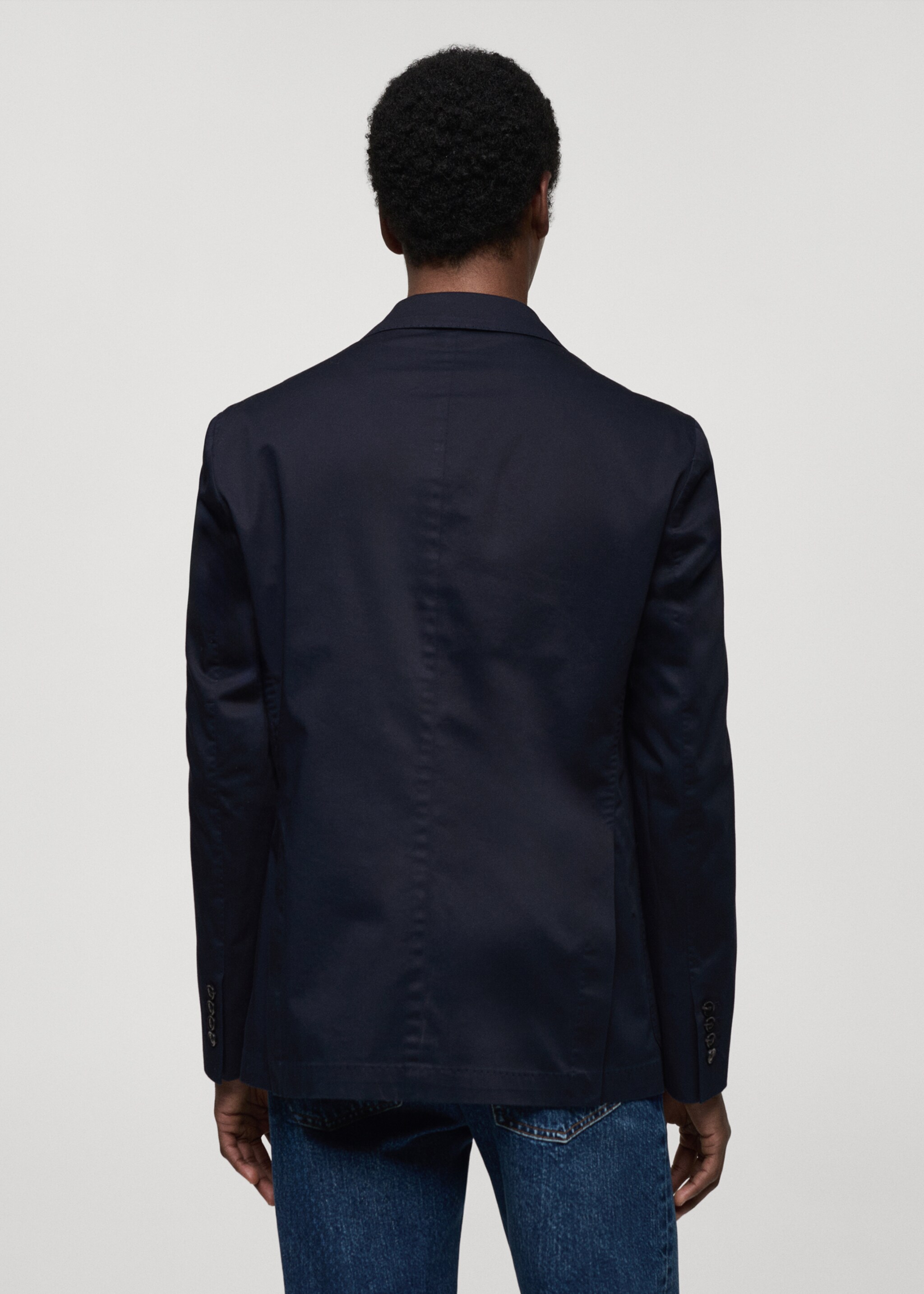Americana slim fit algodón - Reverso del artículo
