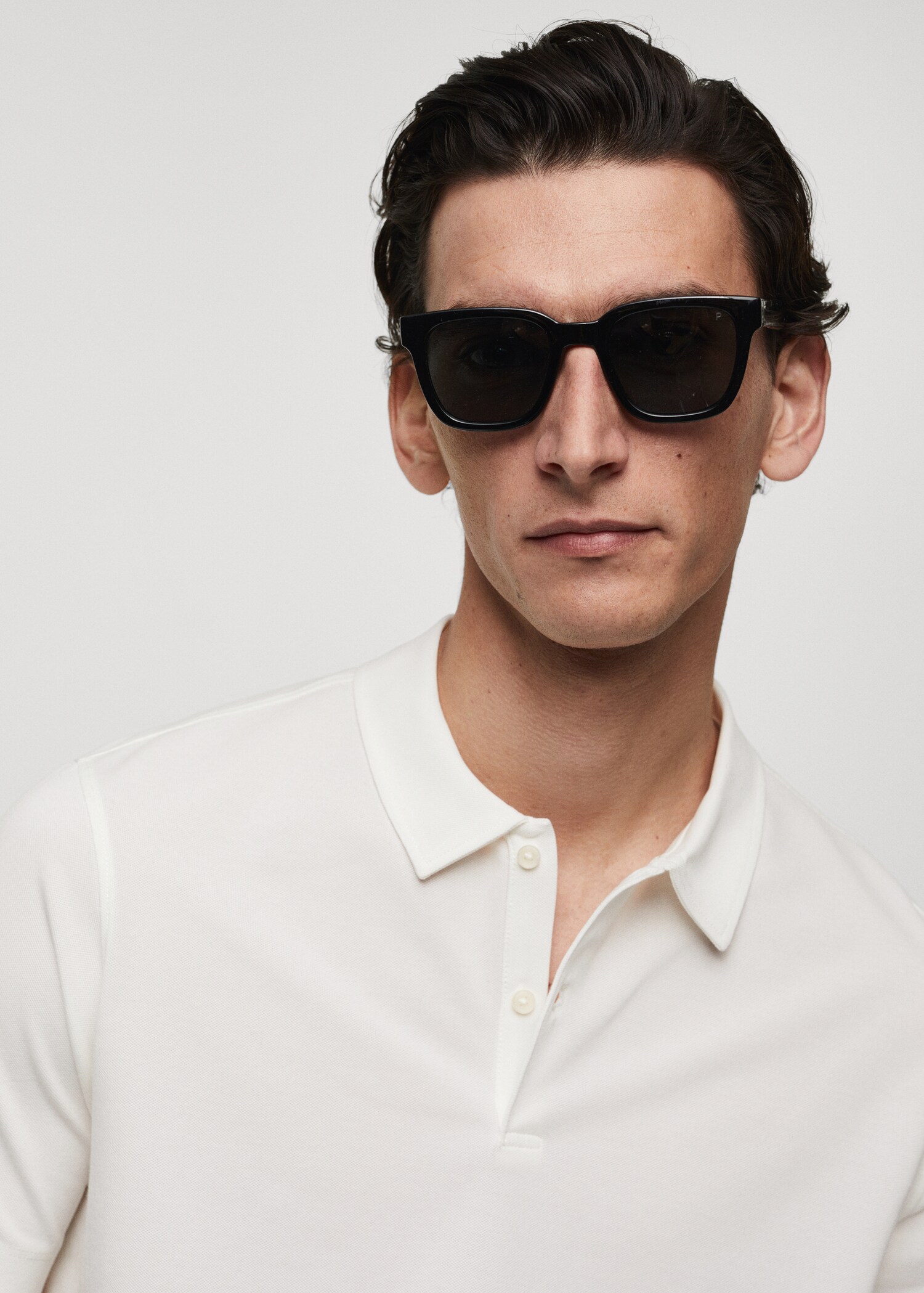 Polo slim fit algodón textura - Detalle del artículo 1