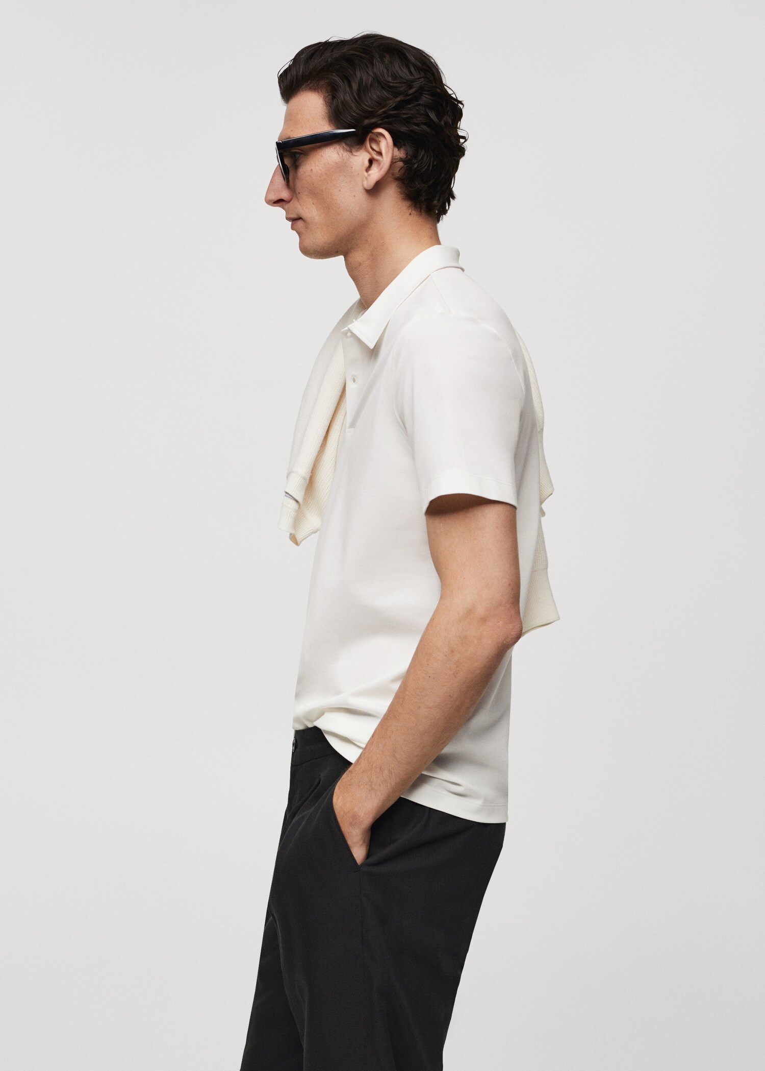 Polo slim fit algodón textura - Detalle del artículo 2