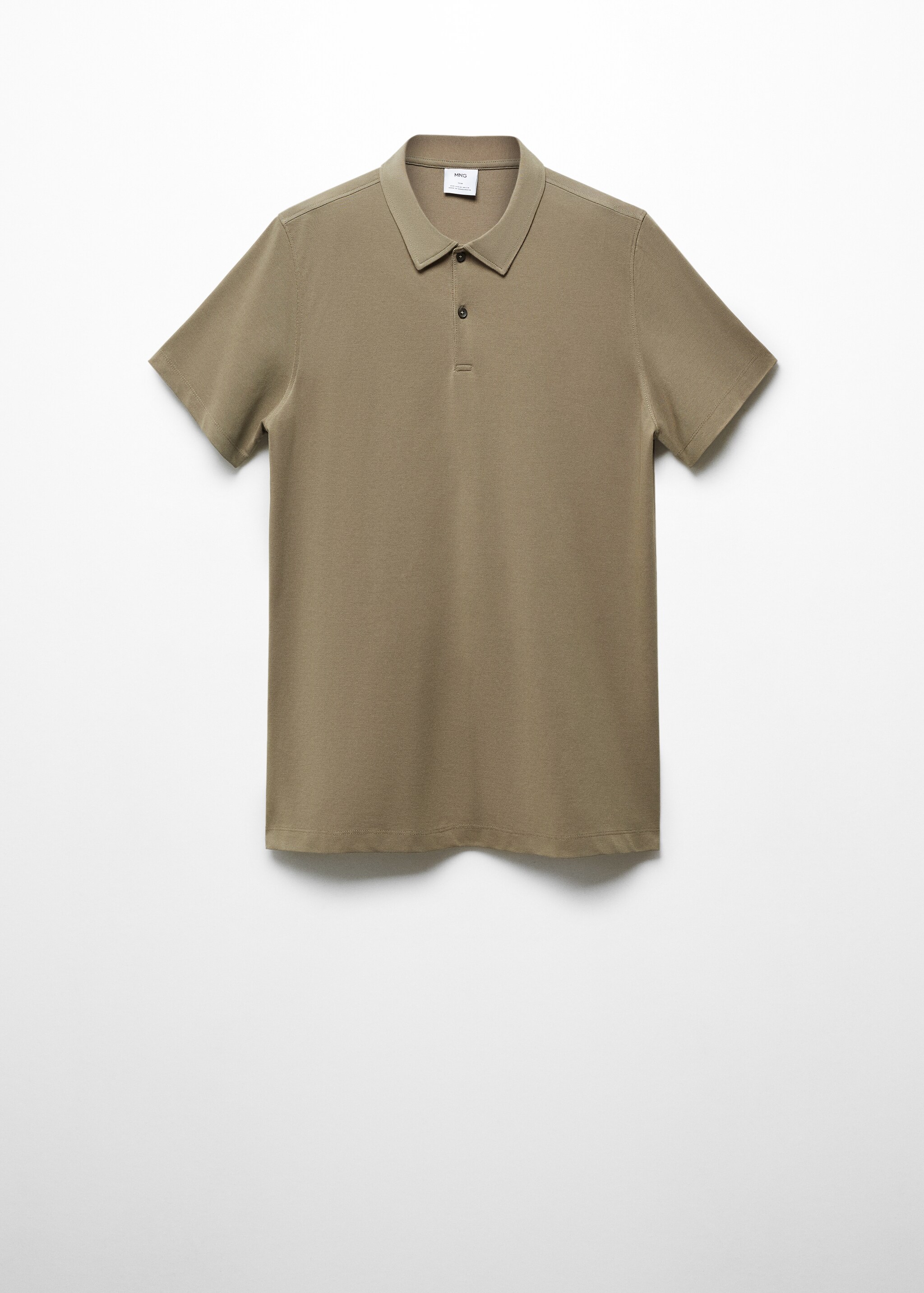 Strukturiertes Slim-Fit-Poloshirt aus Baumwoll-Piqué - Artikel ohne Model