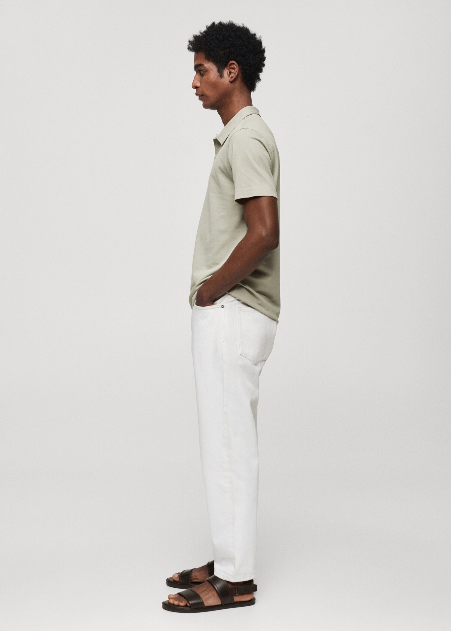 Polo slim fit algodón textura - Detalle del artículo 2