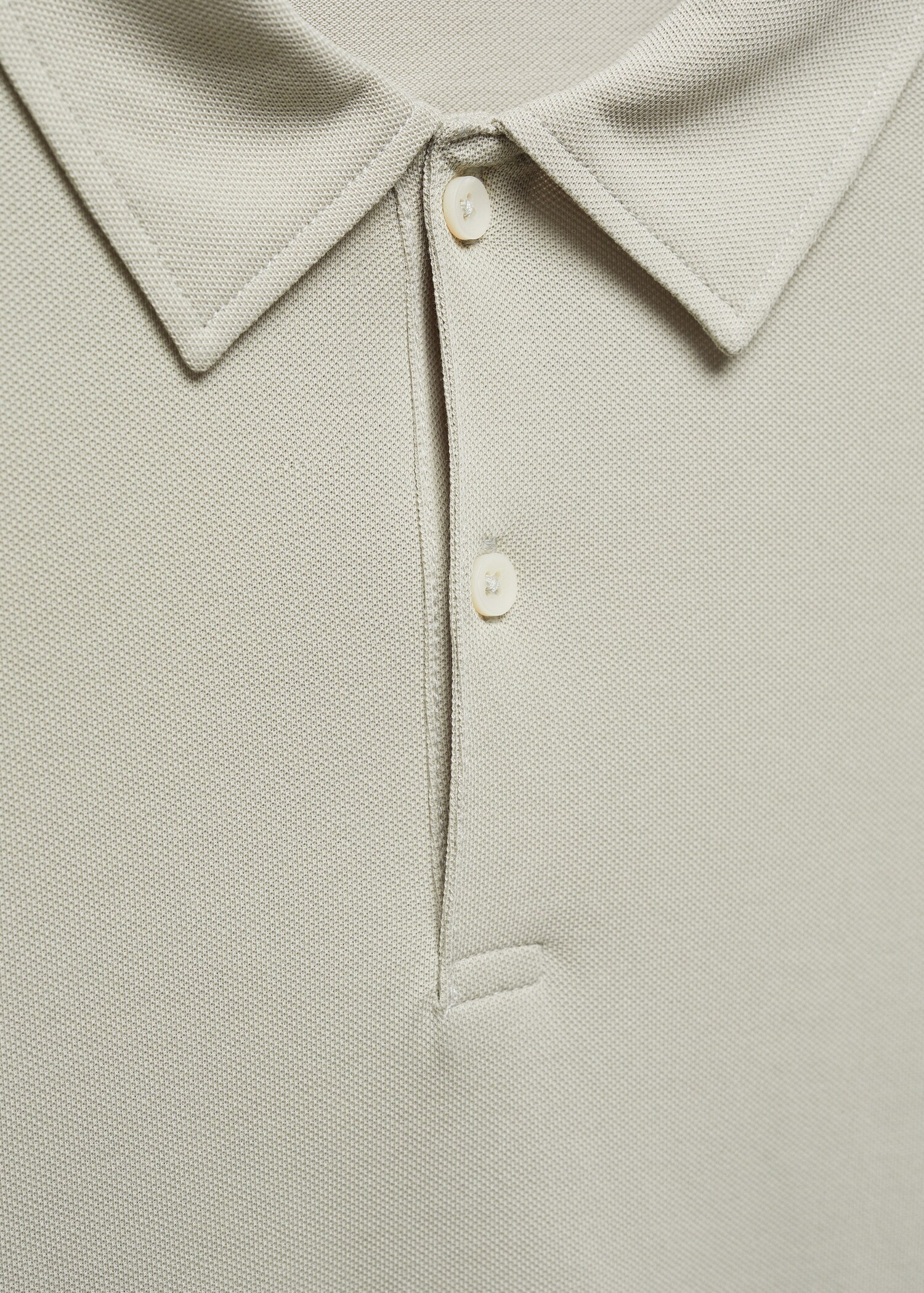 Polo slim fit algodón textura - Detalle del artículo 8