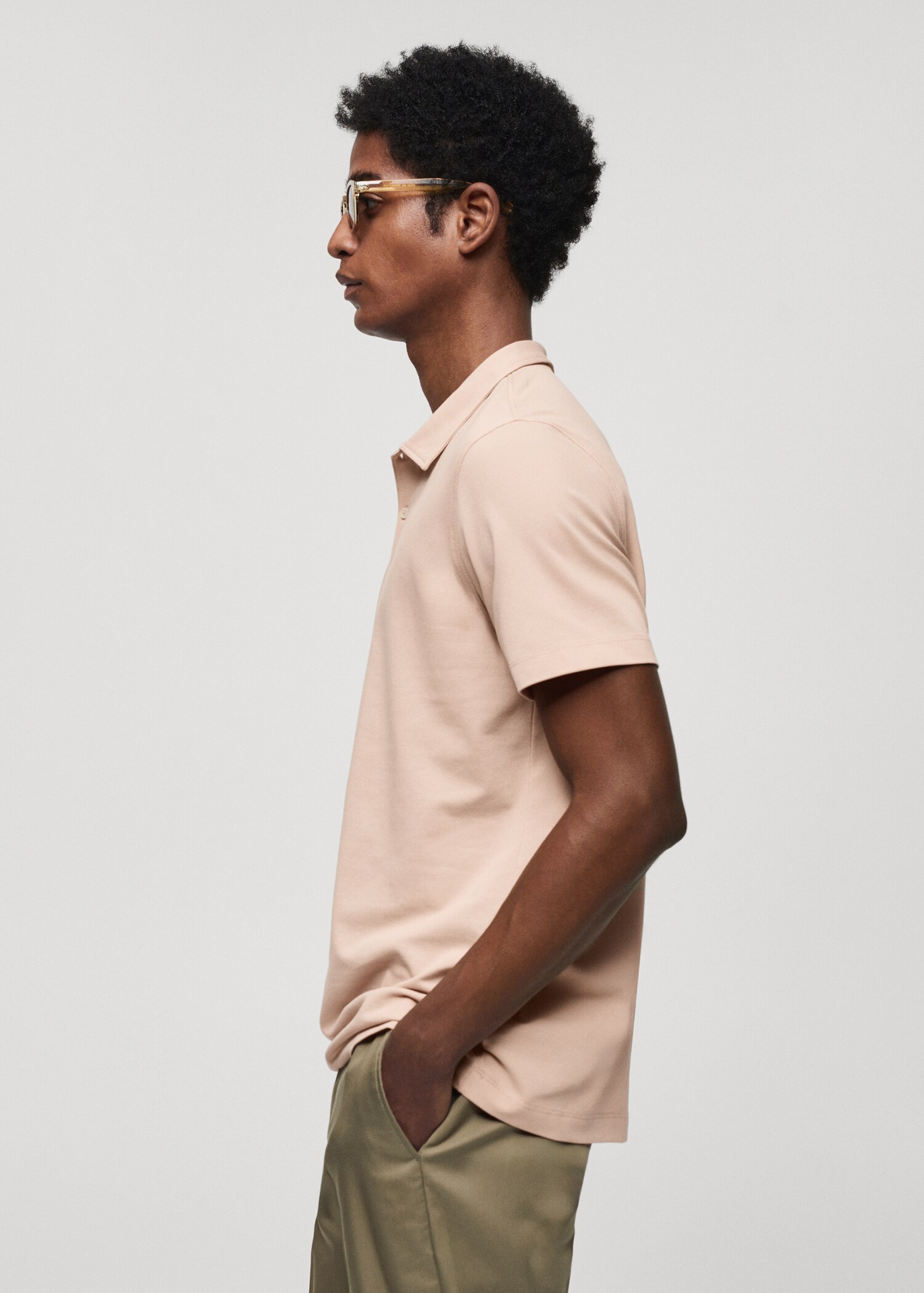 Polo slim fit algodón textura - Detalle del artículo 2