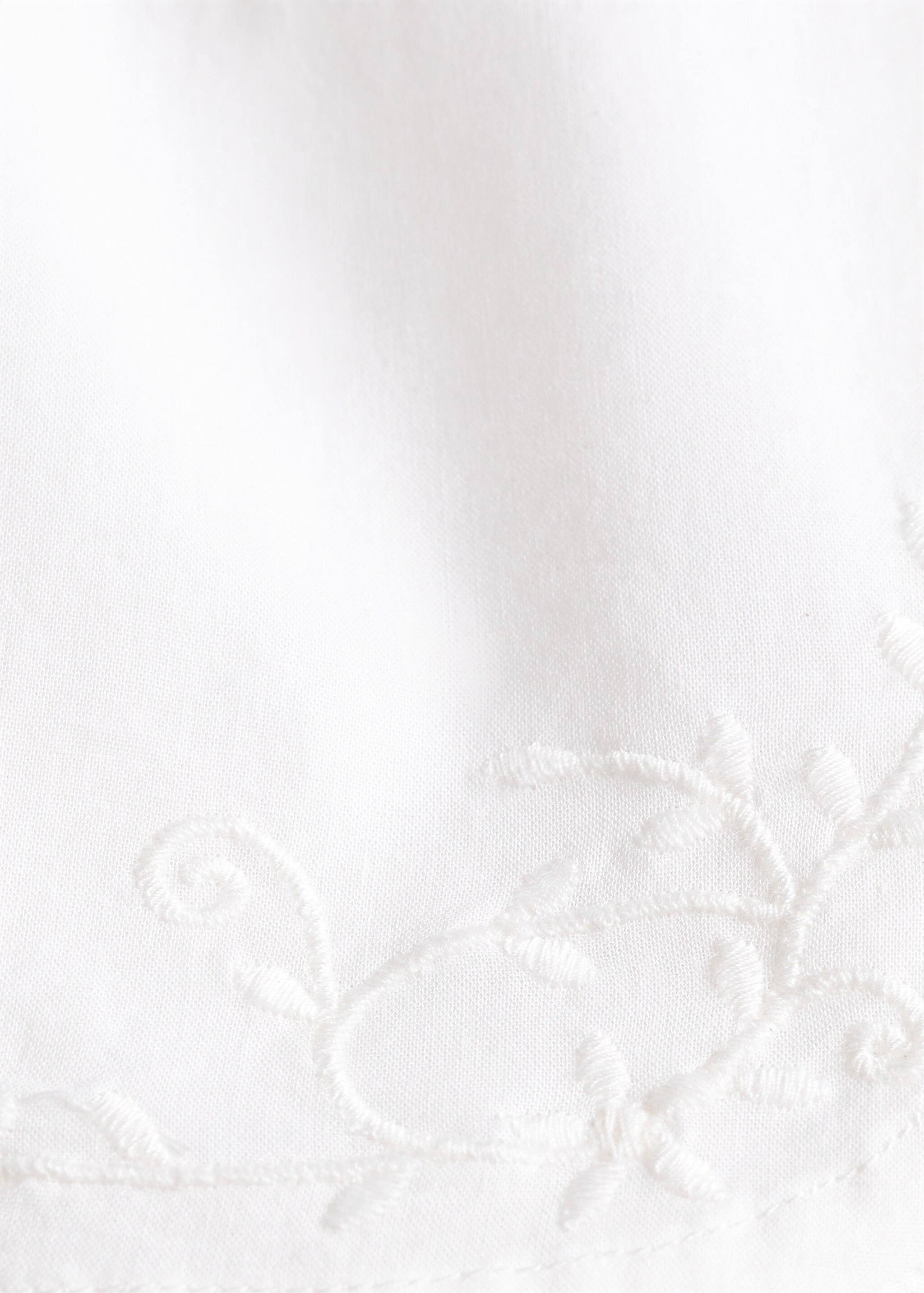 Embroidered cotton shirt - Details of the article 0
