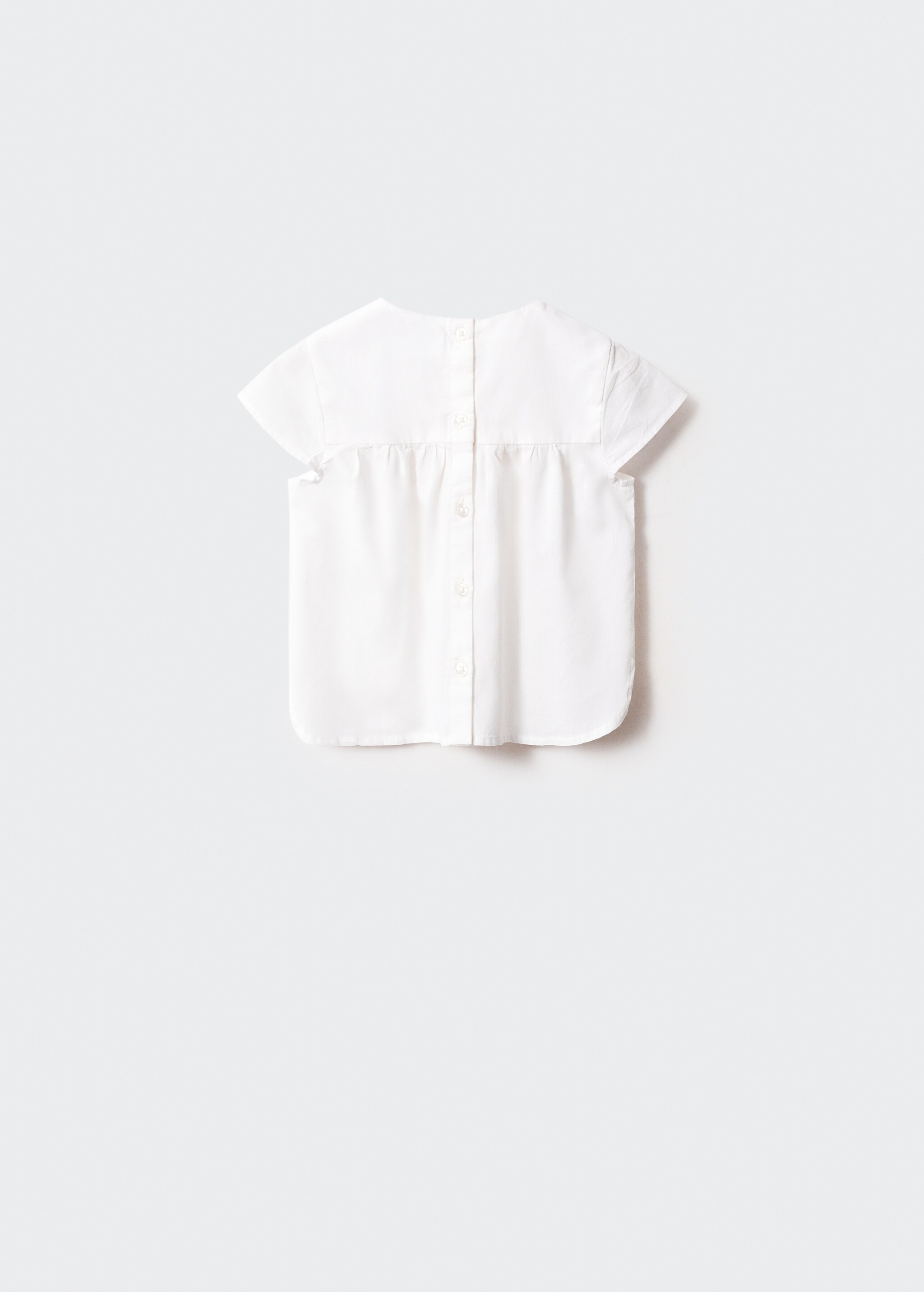 Embroidered cotton shirt - Reverse of the article