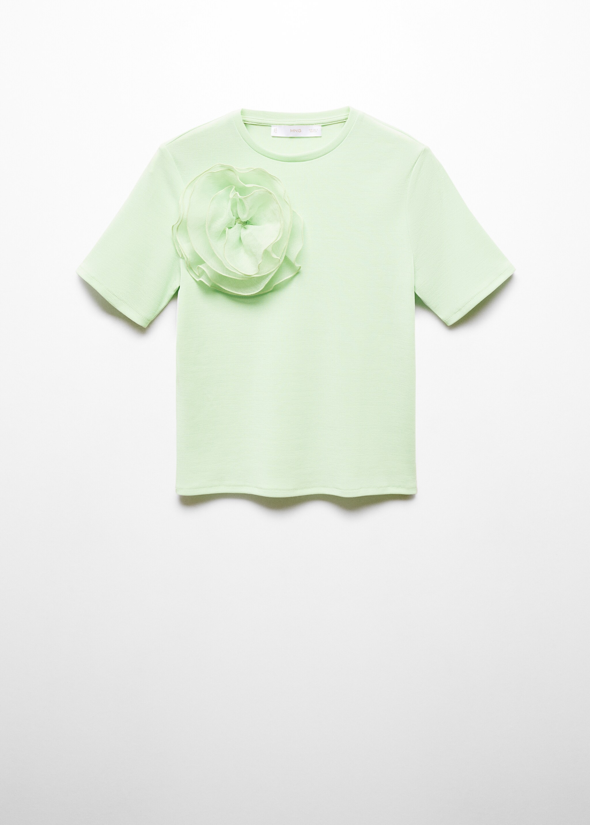 T-shirt dettaglio maxi fiore - Articolo senza modello