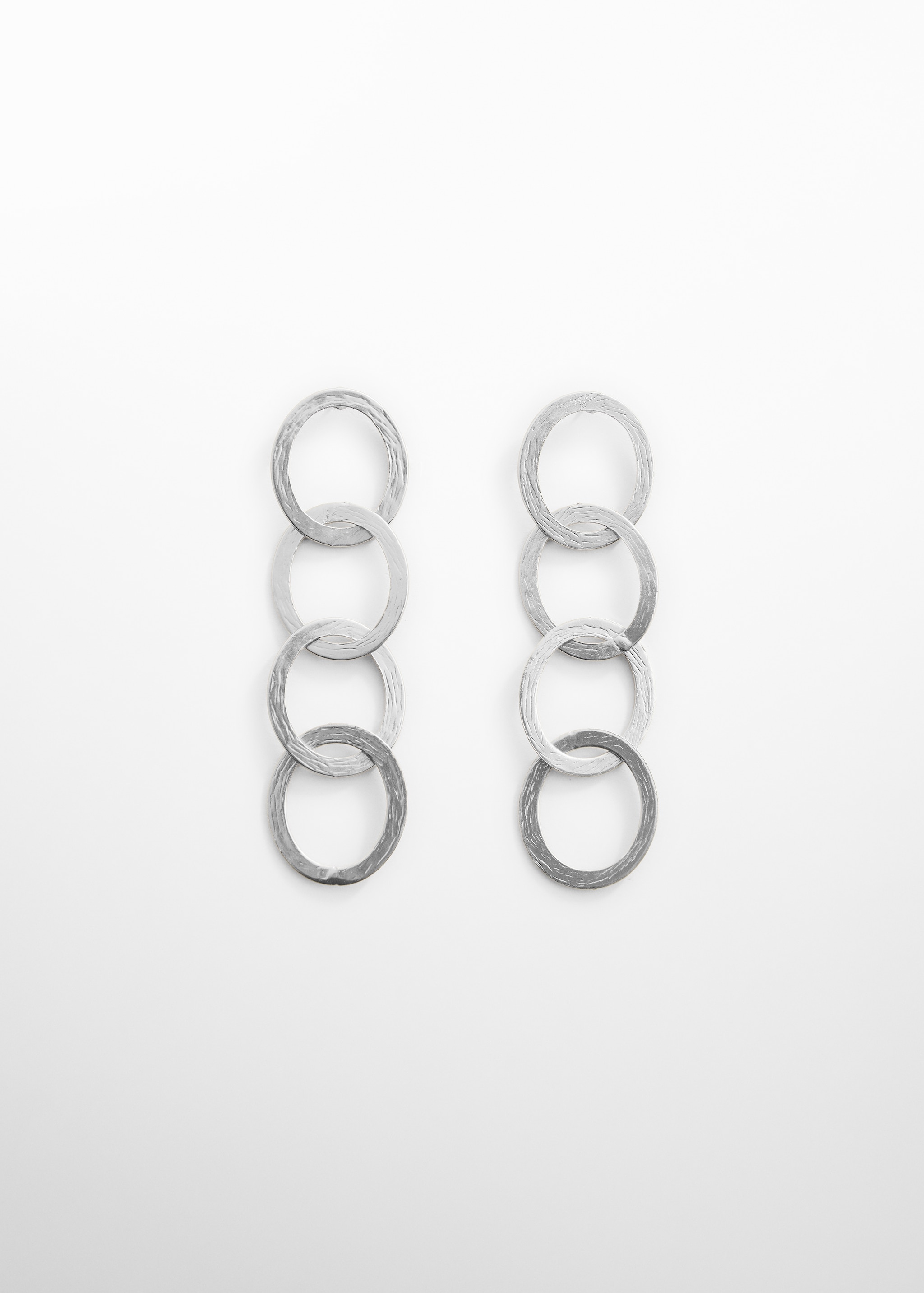 Boucles d'oreilles pendantes anneaux entrelacés - Article sans modèle
