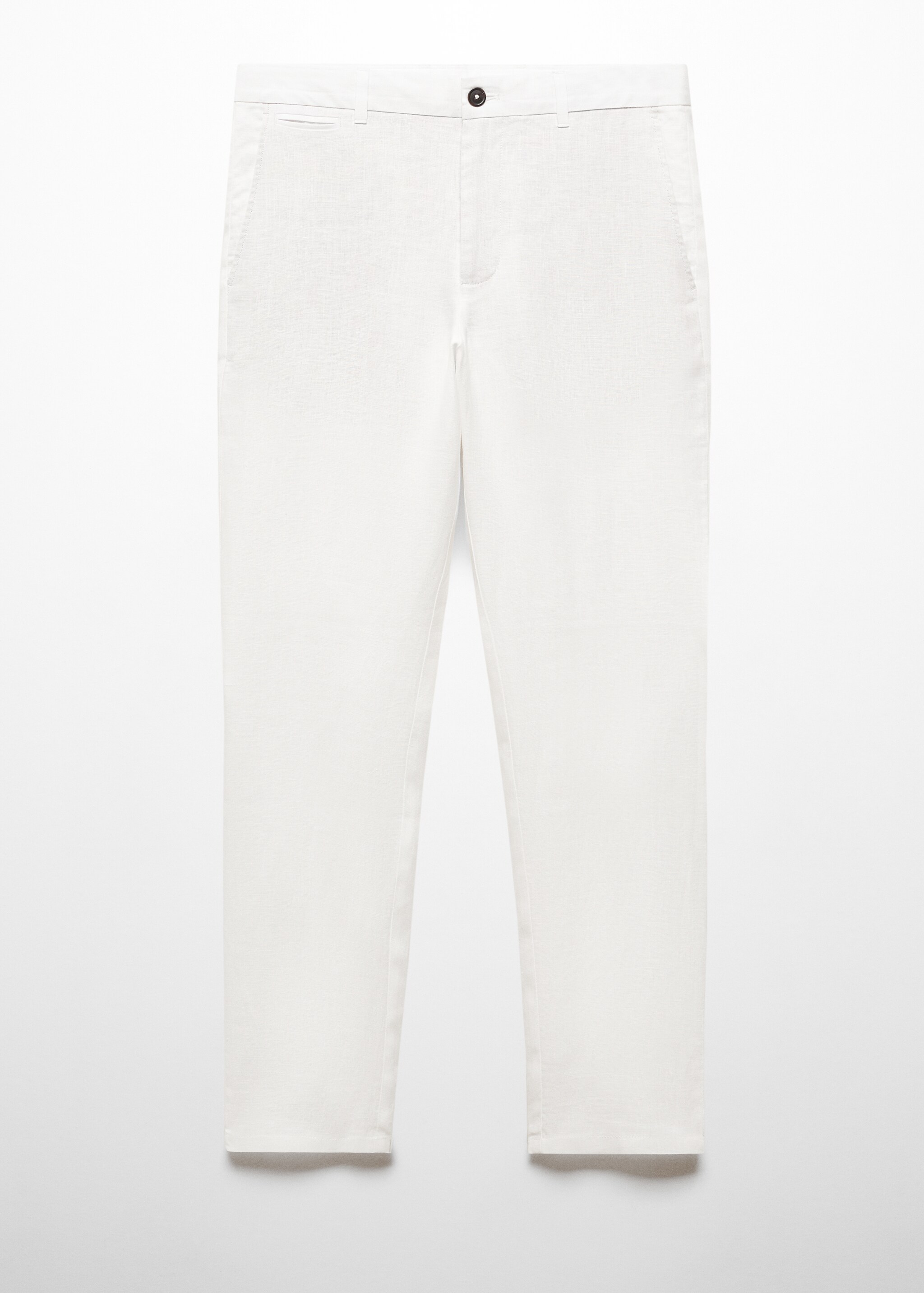 Slim-fit 100% linen pants - Article without model