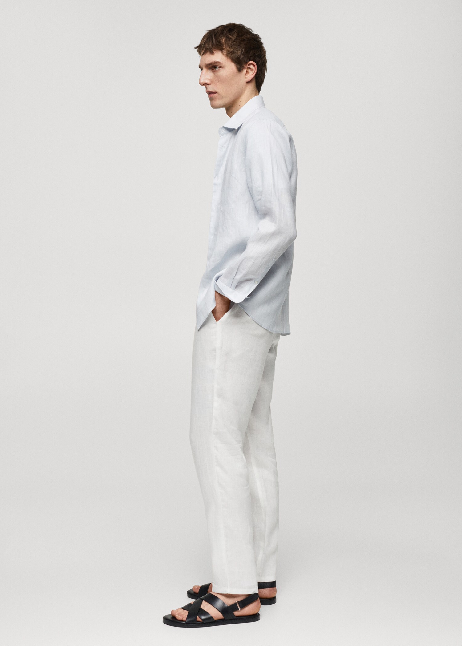 Pantalon 100 % lin slim fit - Détail de l'article 2