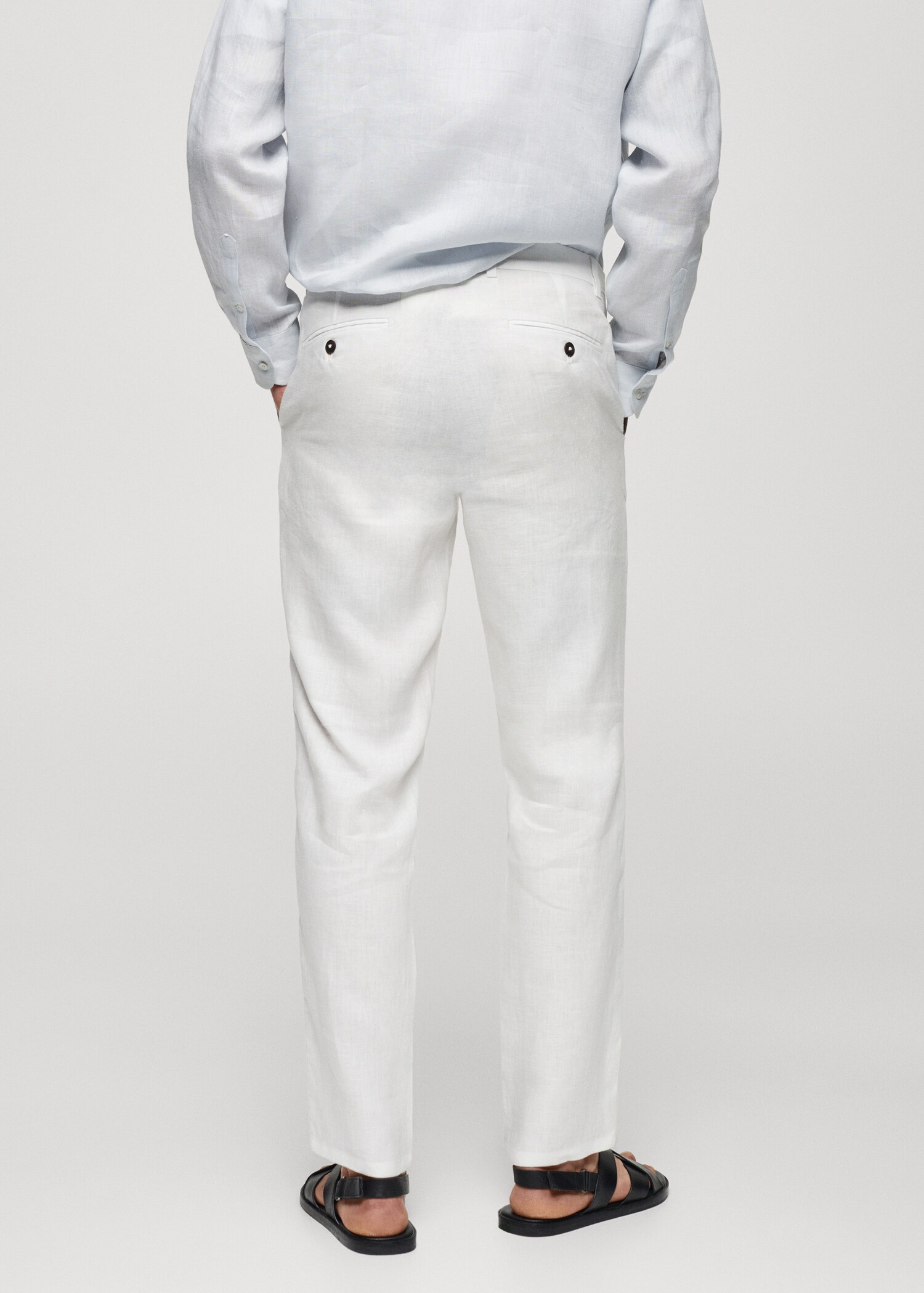 Pantalon 100 % lin slim fit - Verso de l’article