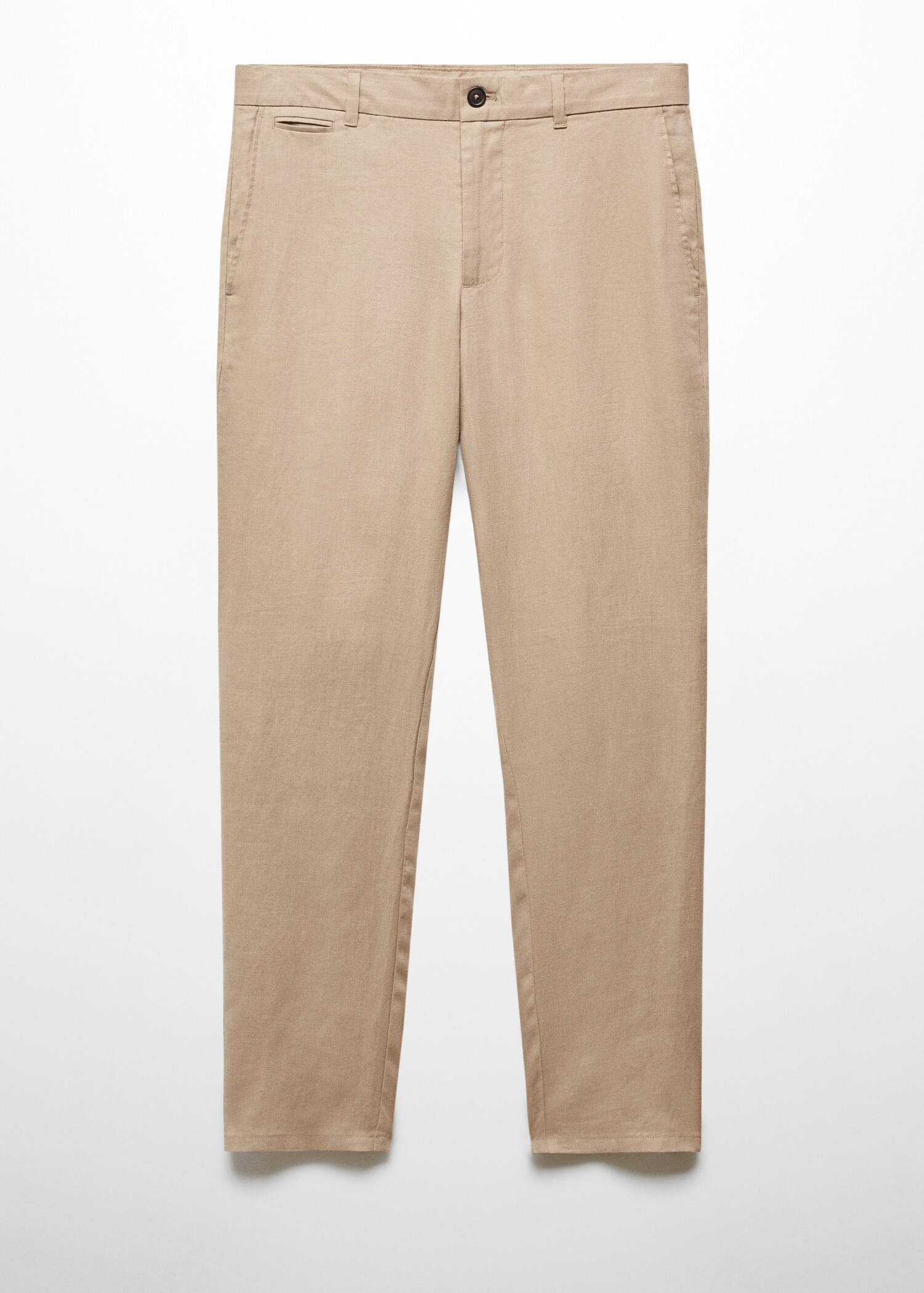 Slim-fit 100% linen trousers - Article without model