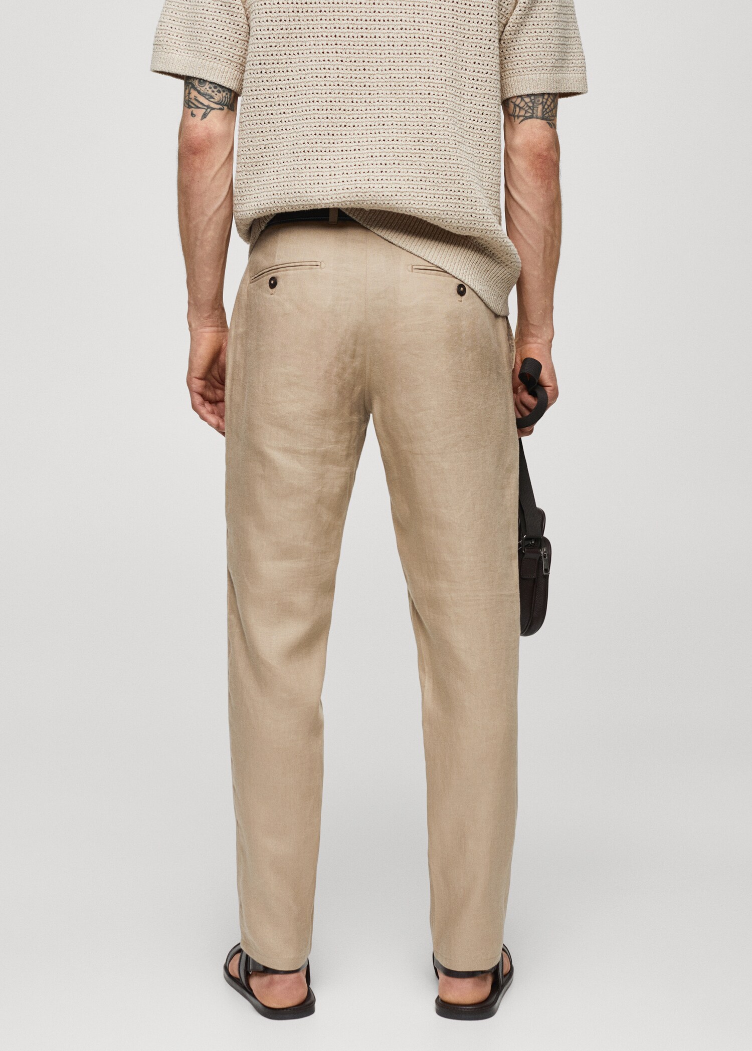 Pantalon 100 % lin slim fit - Verso de l’article