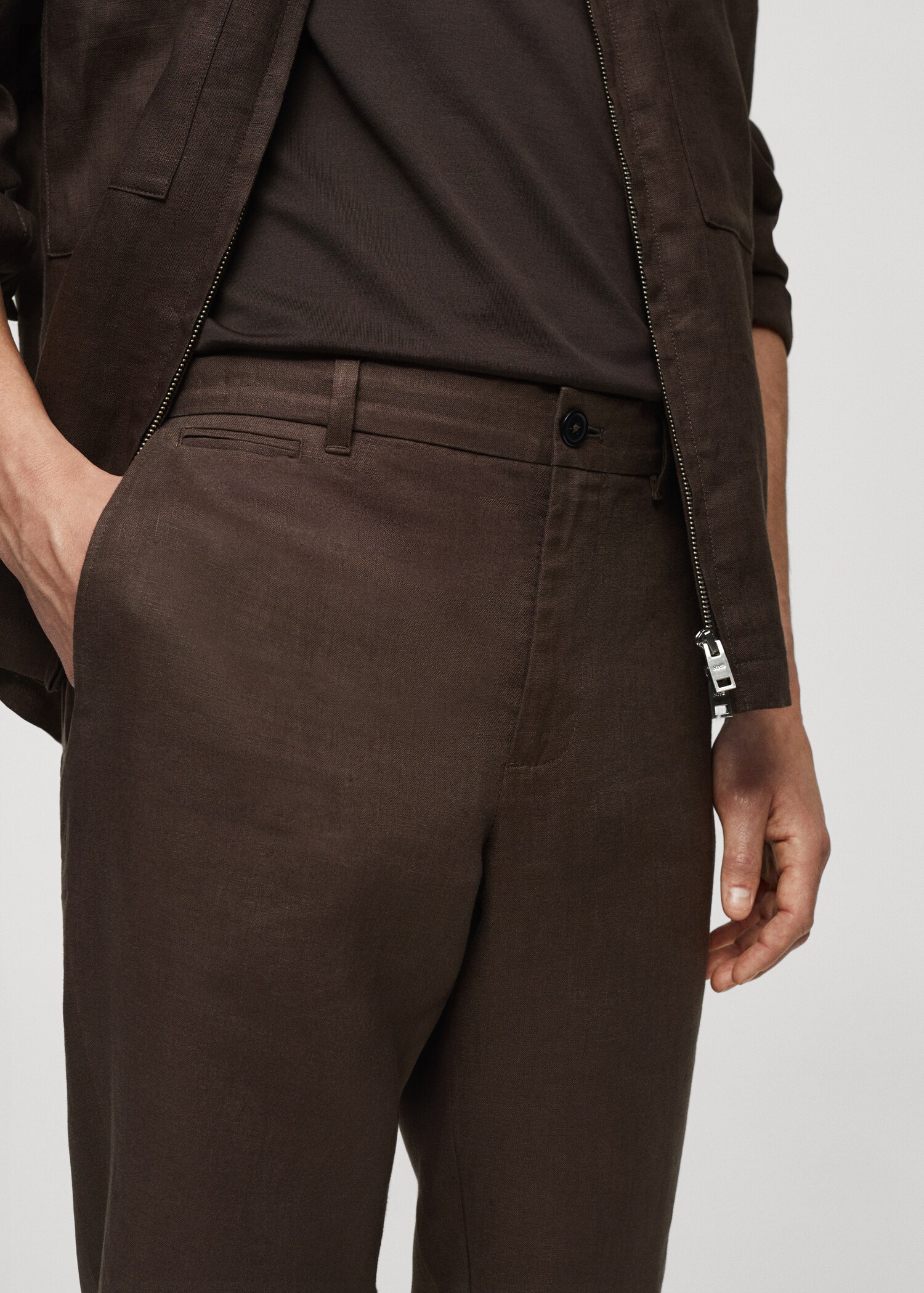 Pantalon 100 % lin slim fit - Détail de l'article 1