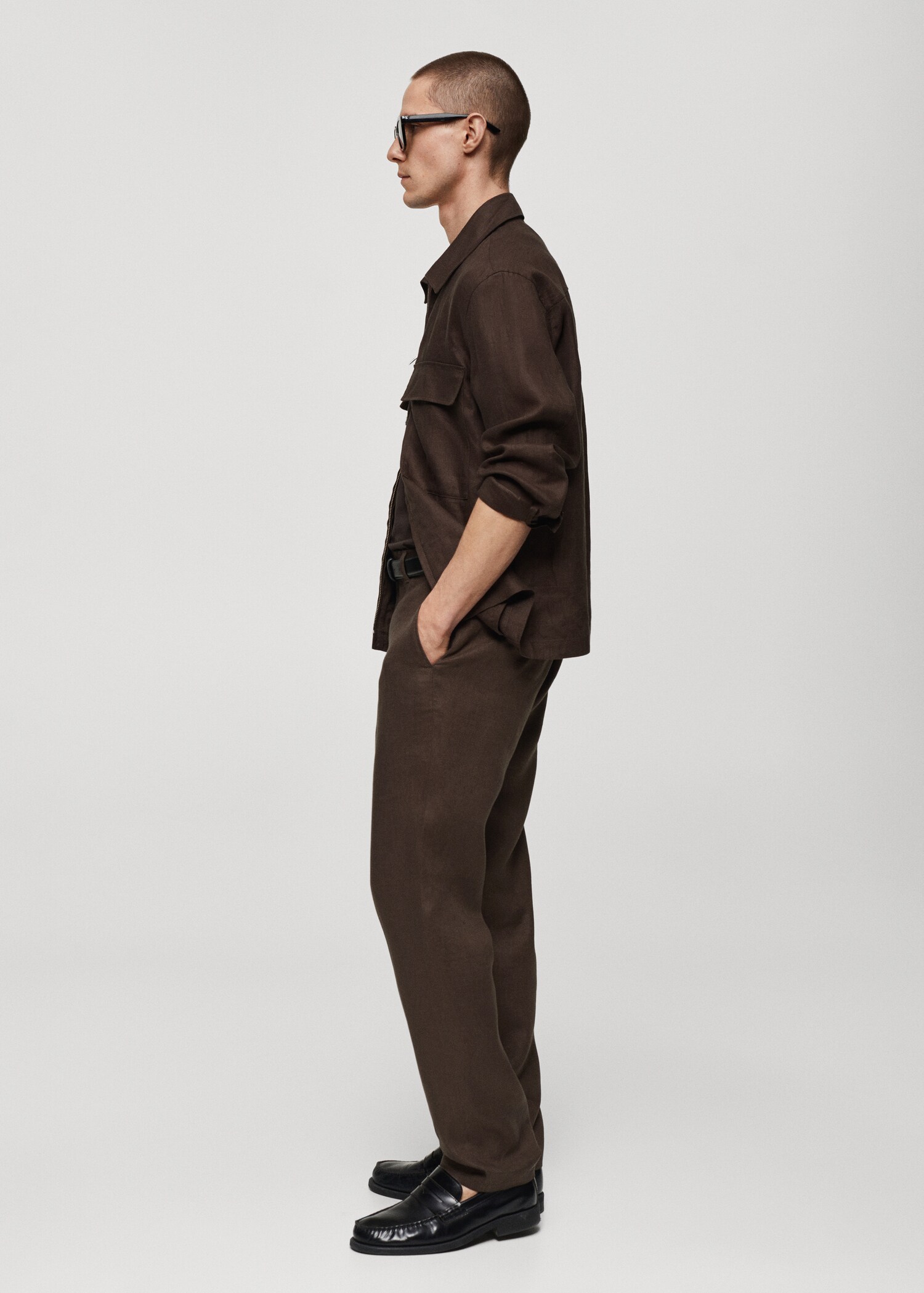 Pantalon 100 % lin slim fit - Détail de l'article 4