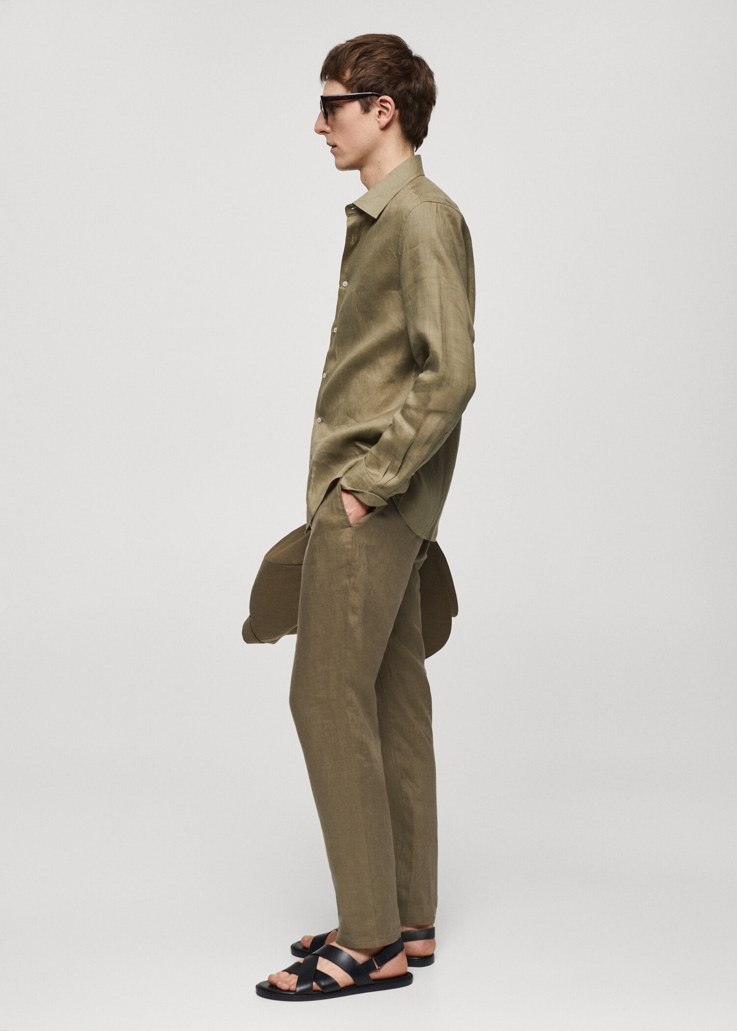 Pantalon 100 % lin slim fit - Détail de l'article 2