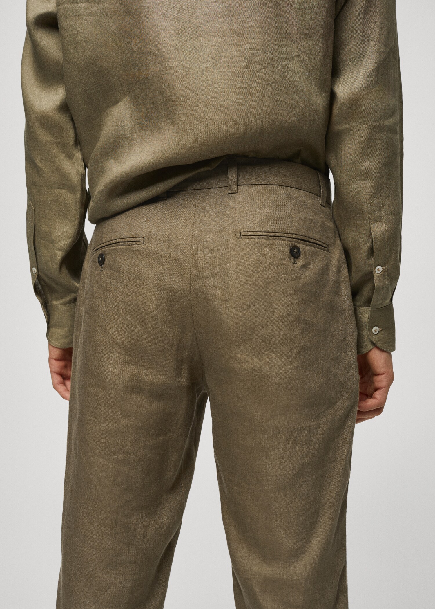 Pantalon 100 % lin slim fit - Détail de l'article 4