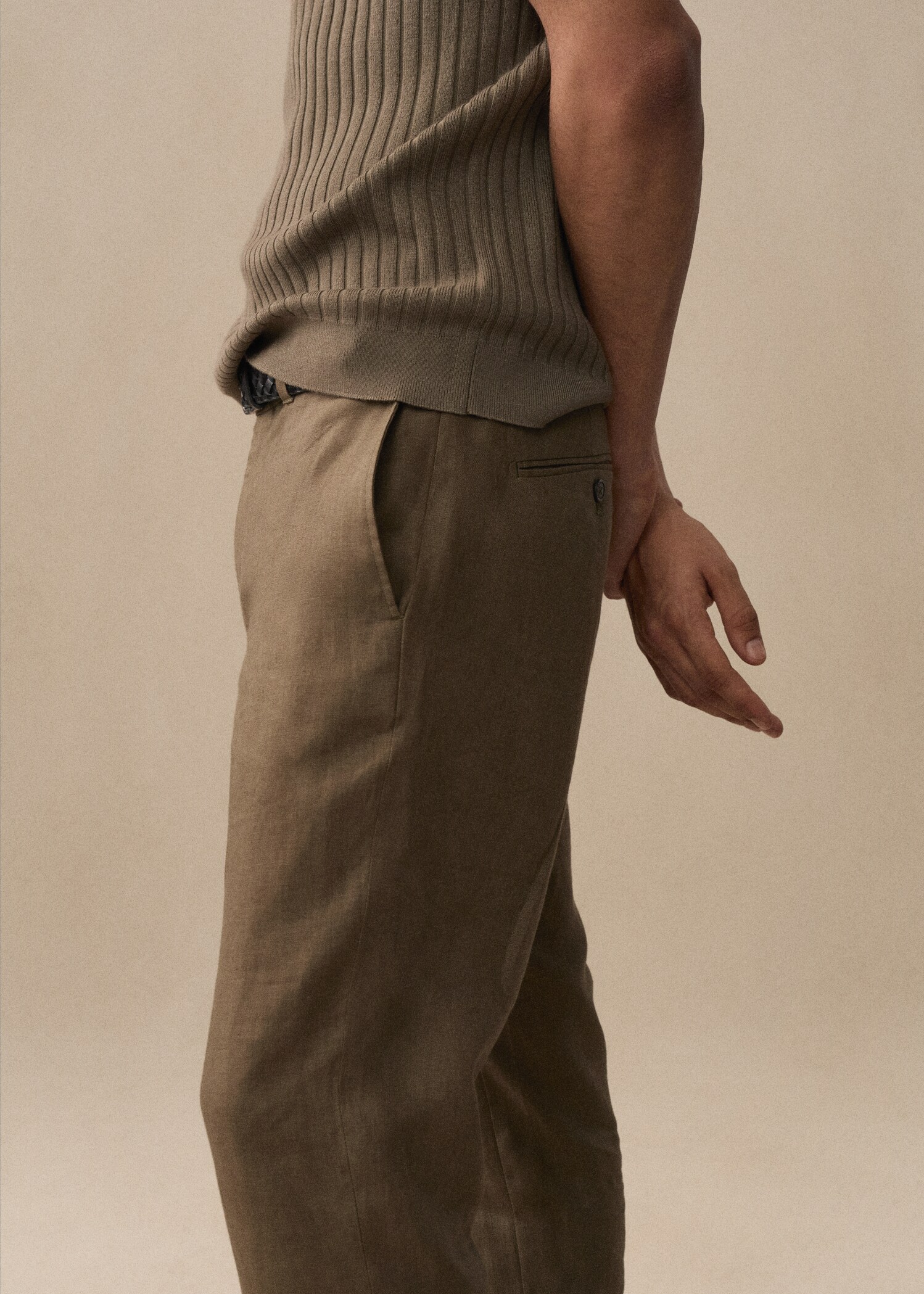 Pantalon 100 % lin slim fit - Détail de l'article 5